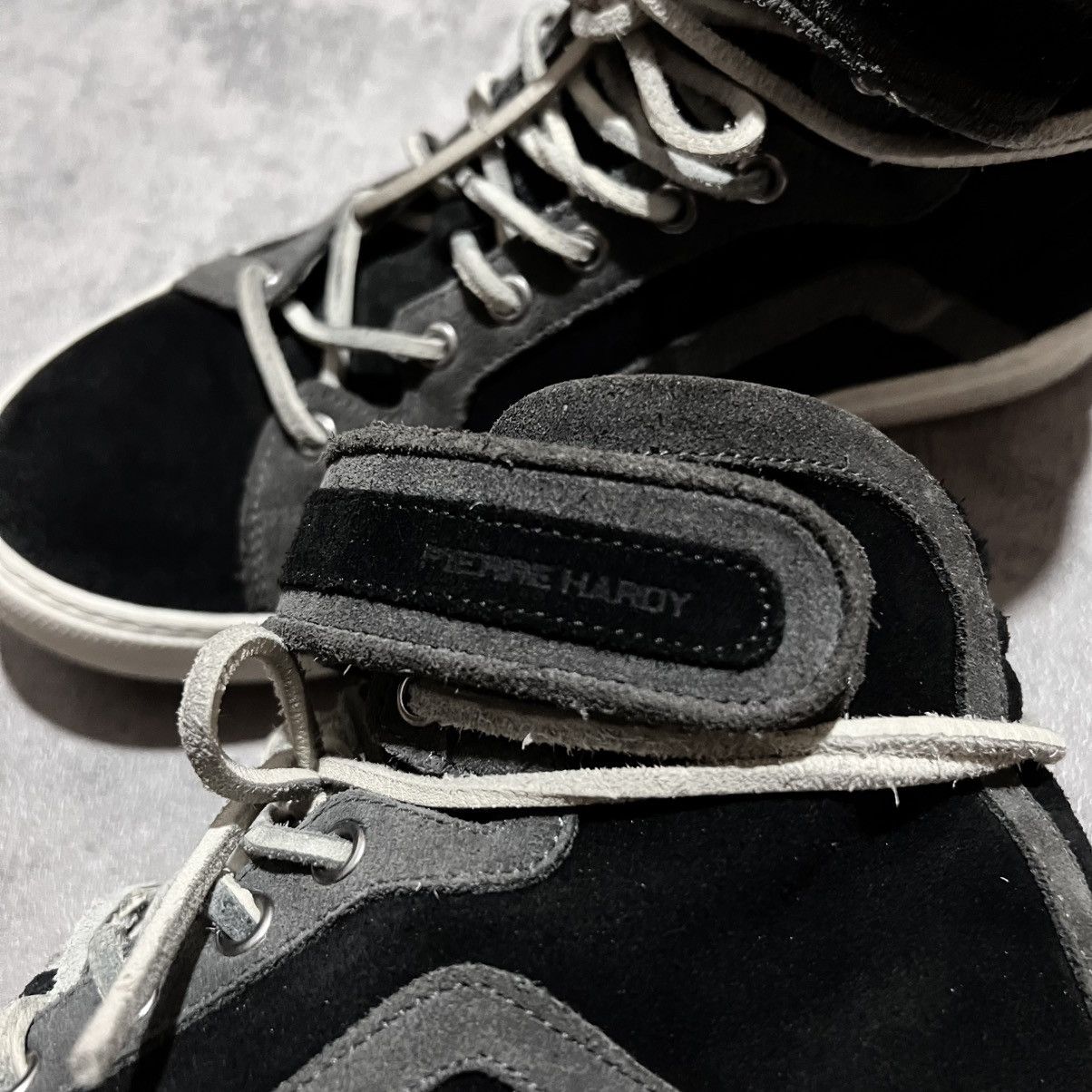 Pierre Hardy 101 Basket Hi Top Suede Sneaker Hedi Slimane