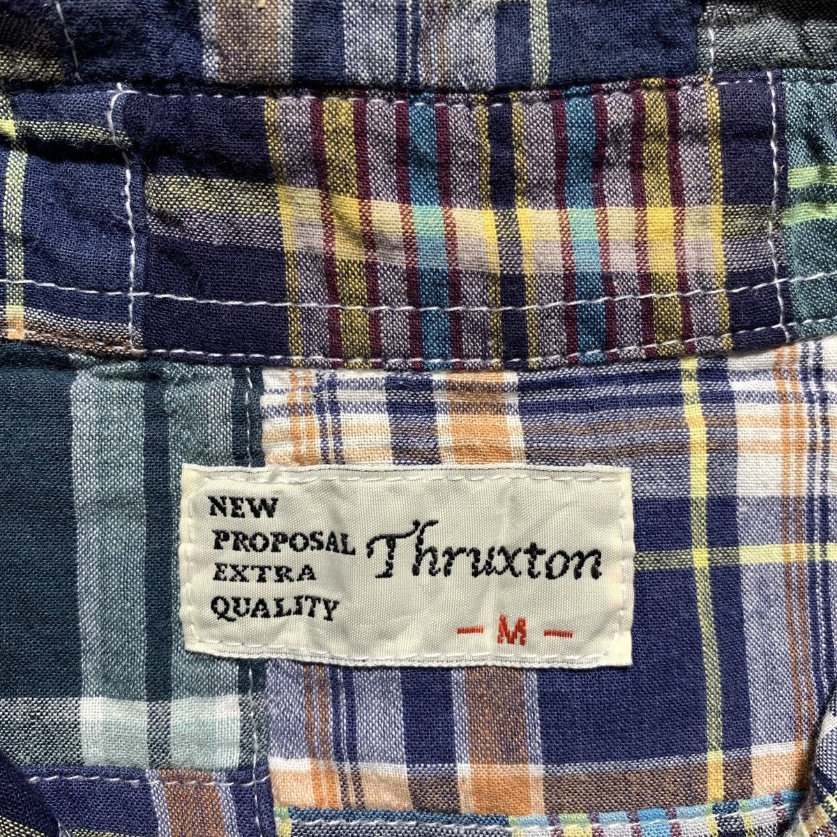 Japanese Brand Thruxton Plaid Patchwork Sugar Cane Inspired Flanel Shirt Size US M / EU 48-50 / 2 - 3 Thumbnail