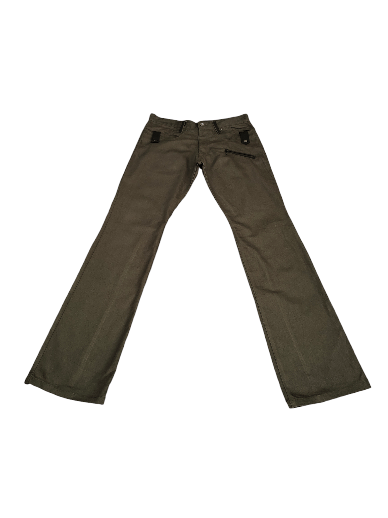 semanticdesign Flare Pants Semantic Design Buckle Back Trouser Bootcut Y2k Size US 31 - 3 Thumbnail