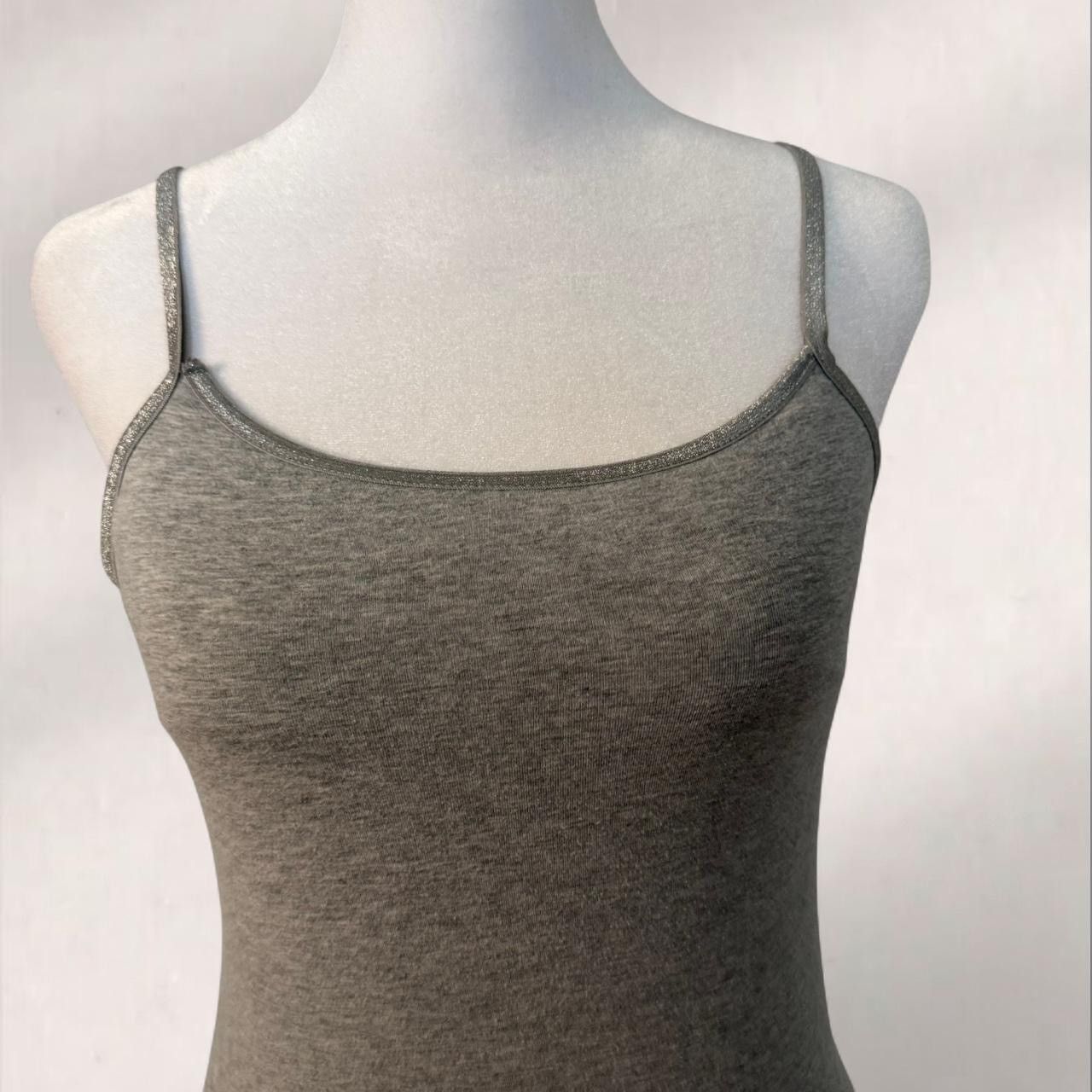 Other y2k gray sparkly tank top w/ adjustable straps Size XS / US 0-2 / IT 36-38 - 2 Thumbnail