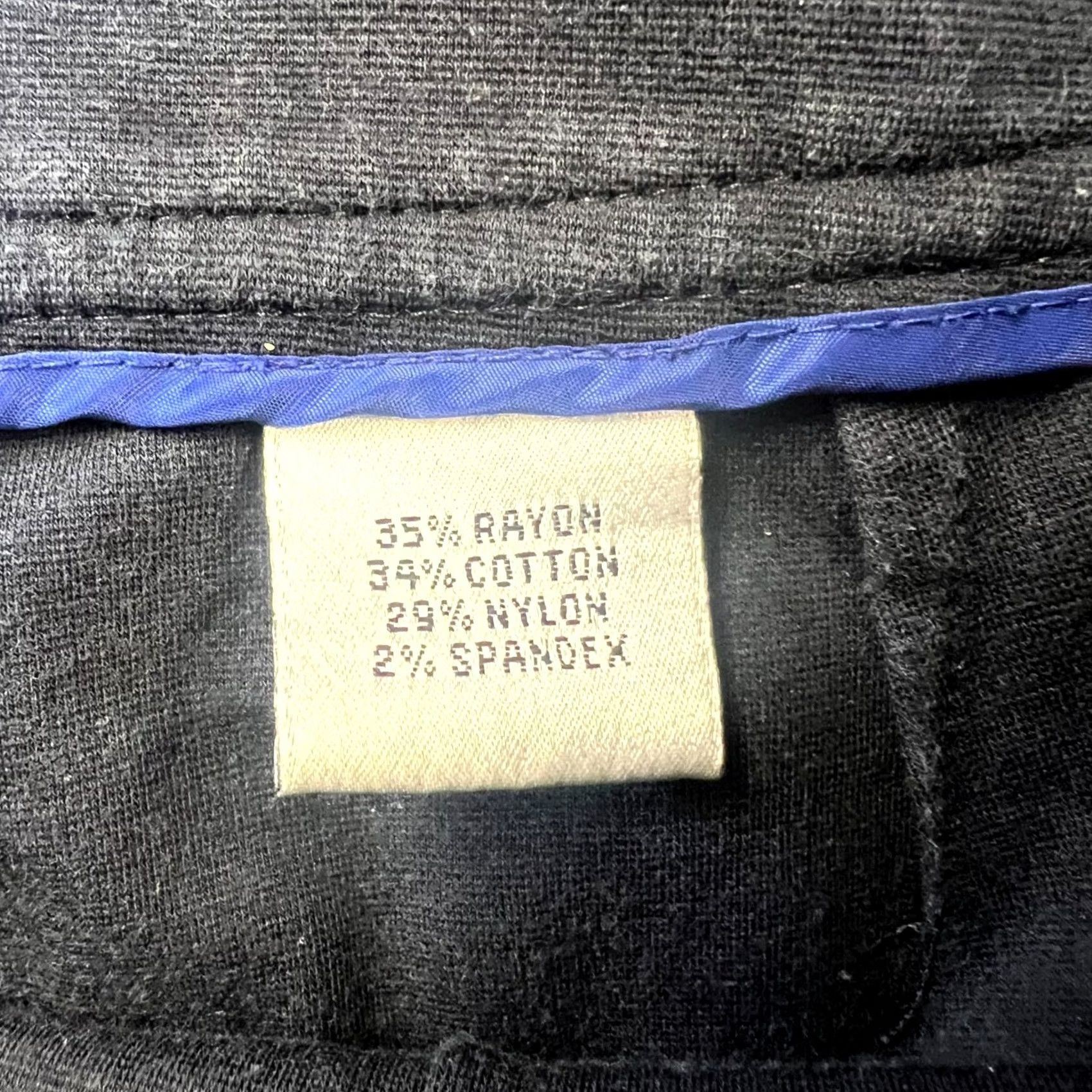 Talbots Talbots Pants Womens 10 Navy Cotton Stretch Wide-Leg Cropped Office Wear Size 32" / US 10 / IT 46 - 7 Thumbnail