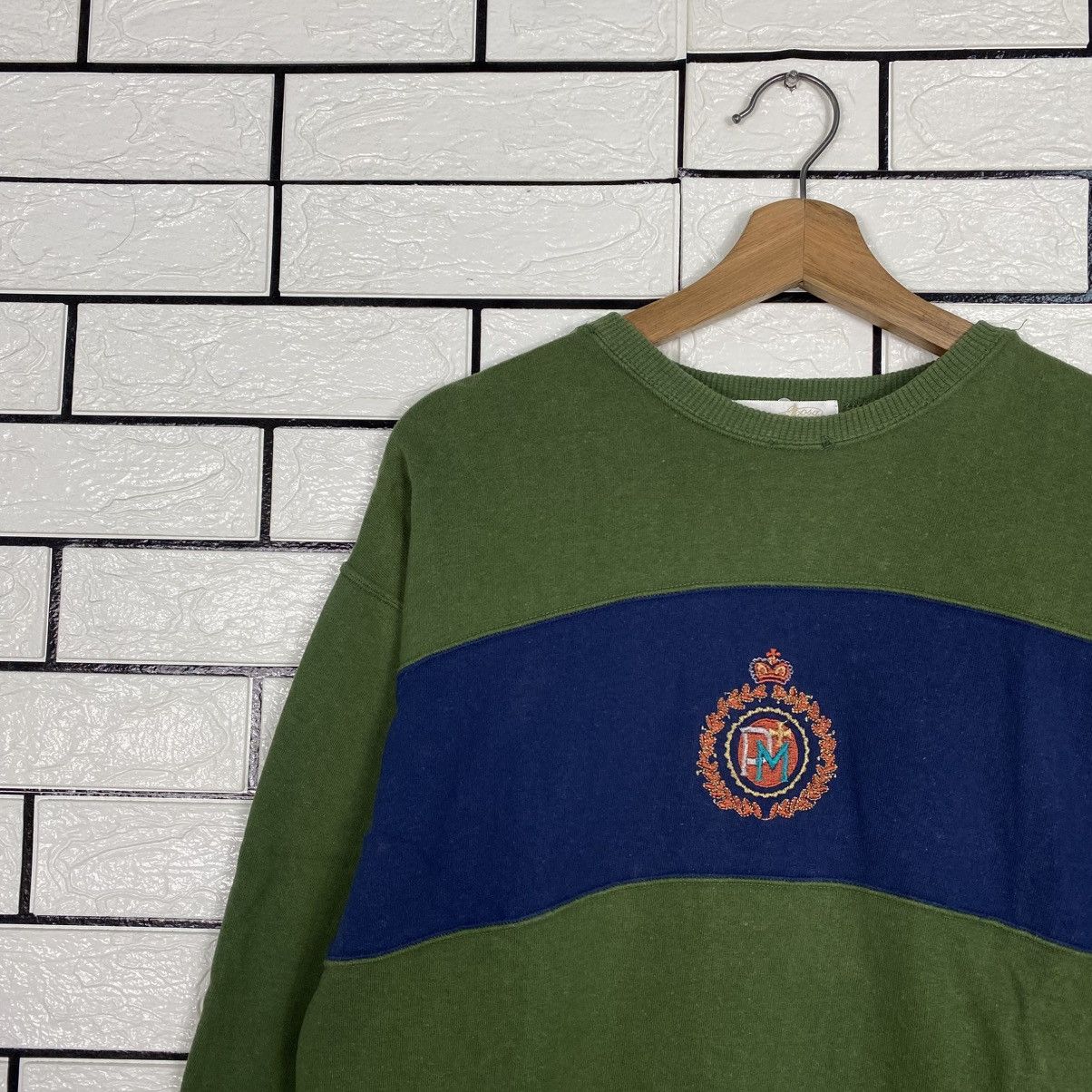 Japanese Brand 📌Vintage Sweatshirt Ferra Rosa Striped Issey Miyake Size US M / EU 48-50 / 2 - 8 Thumbnail
