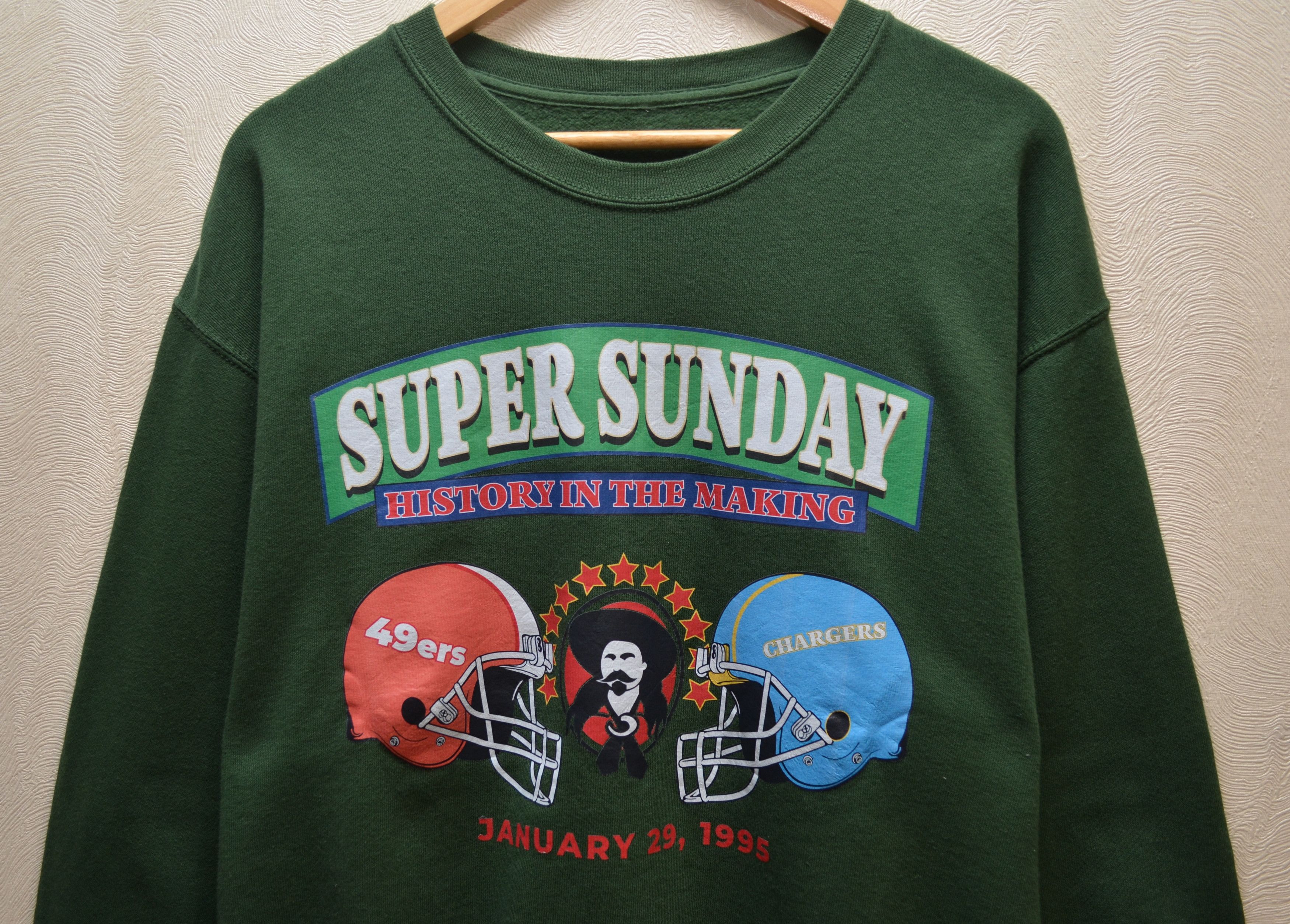 NFL × Vintage Vintage 90s SF 49ers x Chargers Sweatshirt 1995 RARE y2k Size US L / EU 52-54 / 3 - 2 Thumbnail