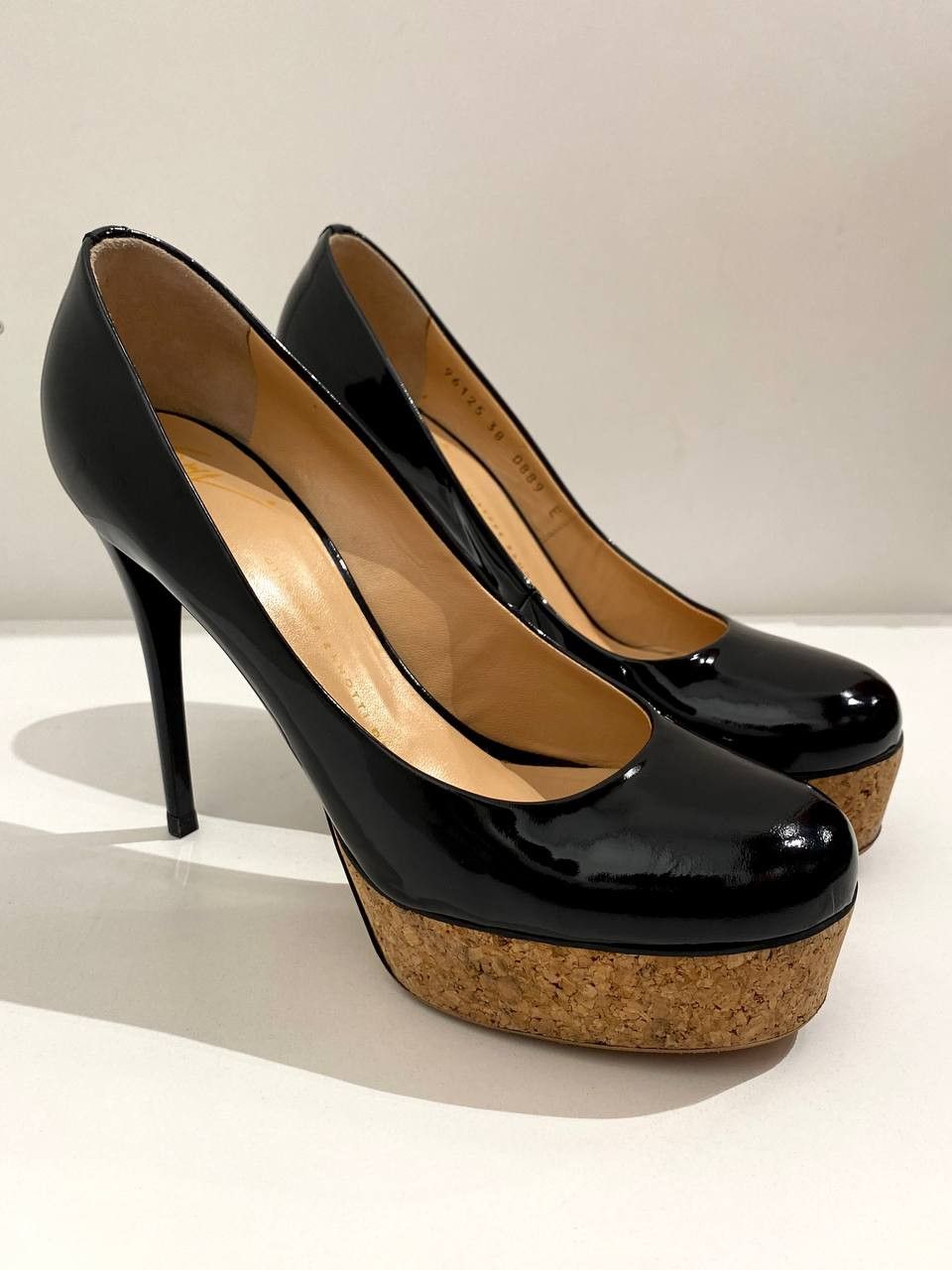 Giuseppe Zanotti Giuseppe Zanotti Pumps Black Patent Leather High Heels Size US 8 / IT 38 - 2 Thumbnail