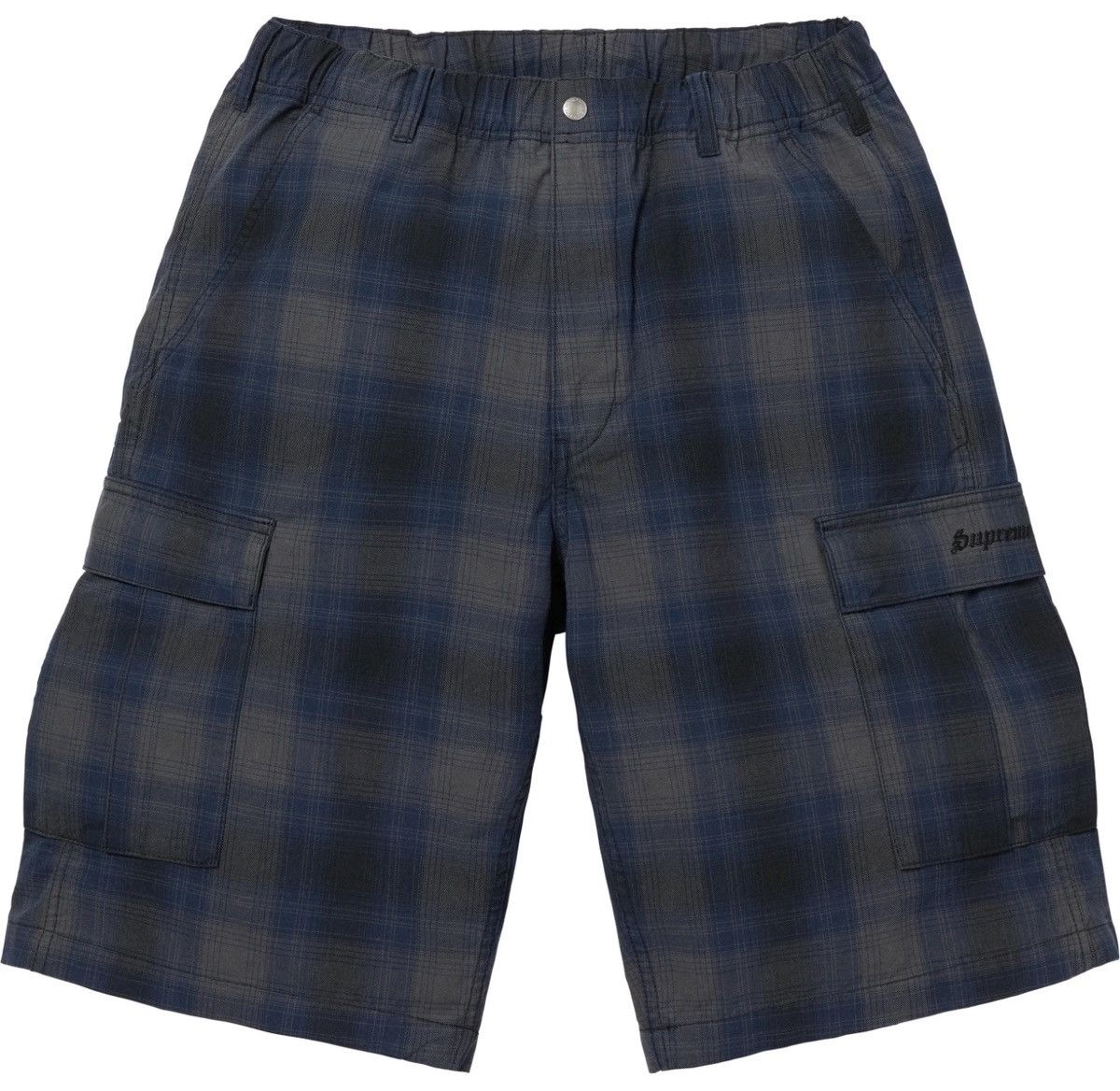 Supreme Supreme Shadow Plaid Cargo Short Size XL SS25 Black Shorts Size US 36 / EU 52 - 1 Thumbnail