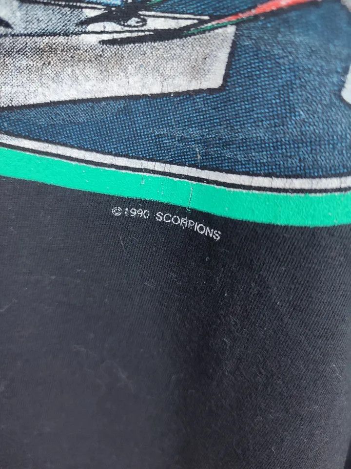 Vintage Scorpions Vintage T Shirt 1990 Crazy World Tour Concert Size US XL / EU 56 / 4 - 9 Thumbnail