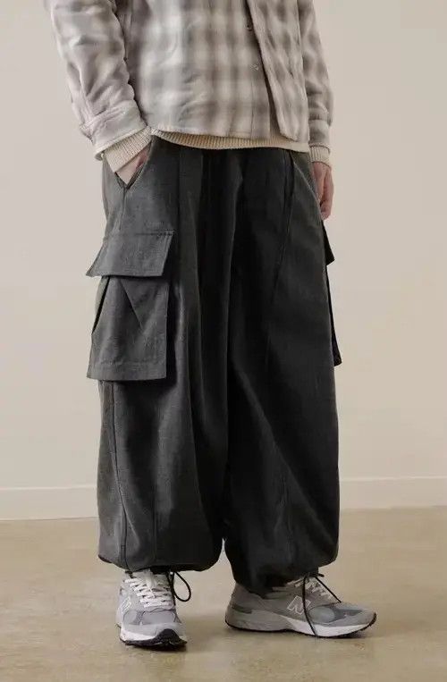 20AW Indigo Union Japan Black Beaver Worker Pants