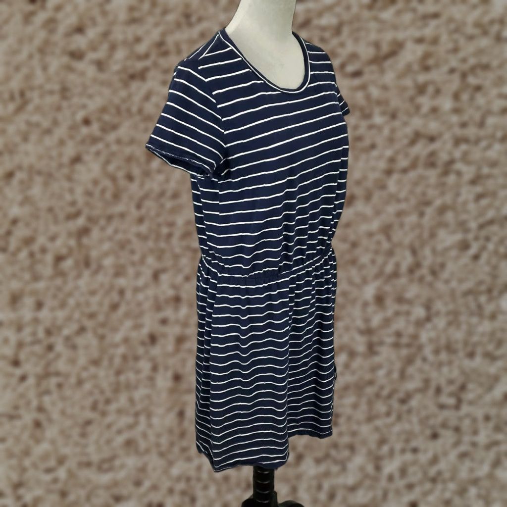 Old Navy Old Navy Women’s Dress Large Striped Stretch Classic Nautical Pullover Comfort Size L / US 10 / IT 46 - 1 Thumbnail