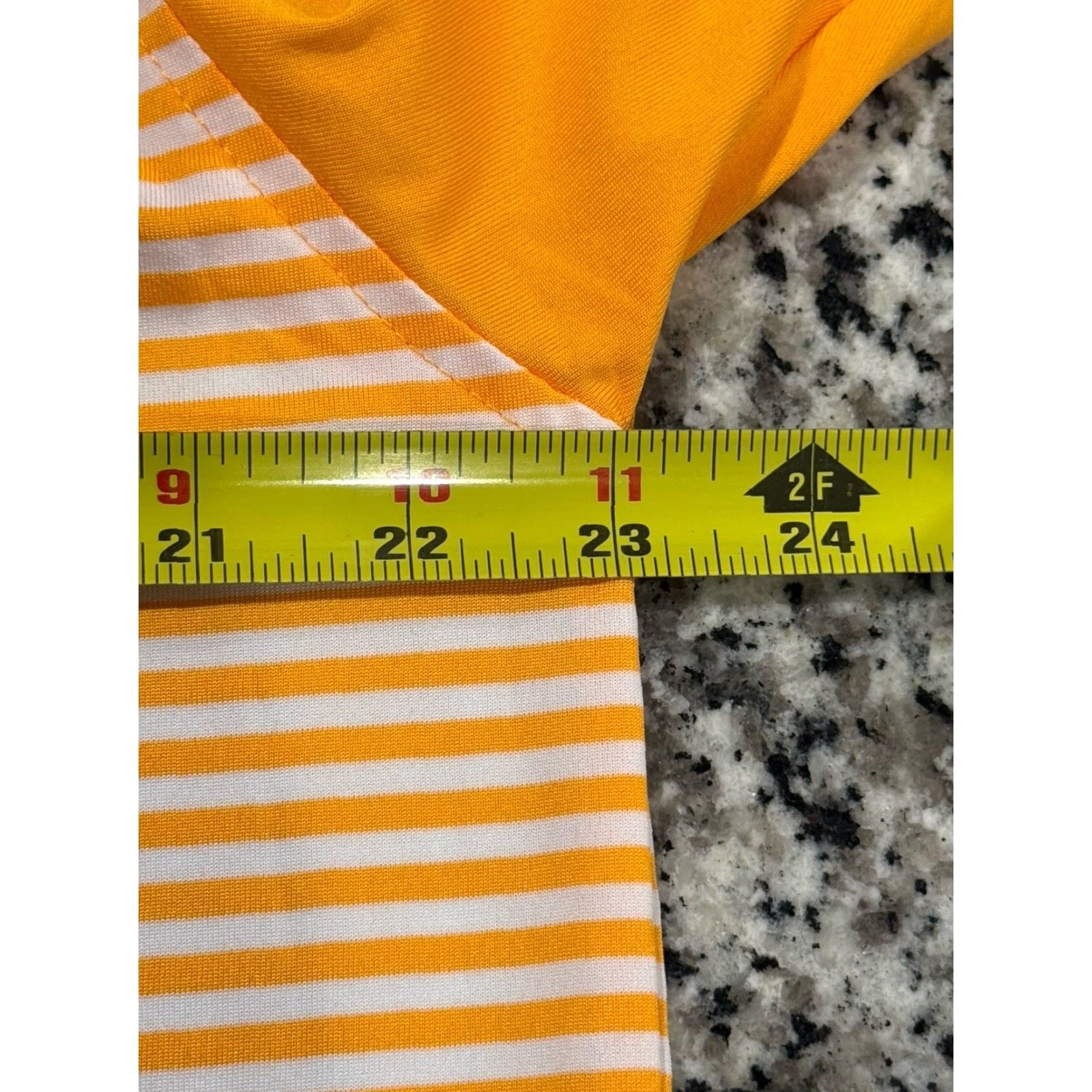 Vintage VINTAGE not used; original is not vintage. Create title: Masters Tech Augusta National Golf Polo Shirt Men L Orange Striped Performance Shirt Size US L / EU 52-54 / 3 - 3 Thumbnail