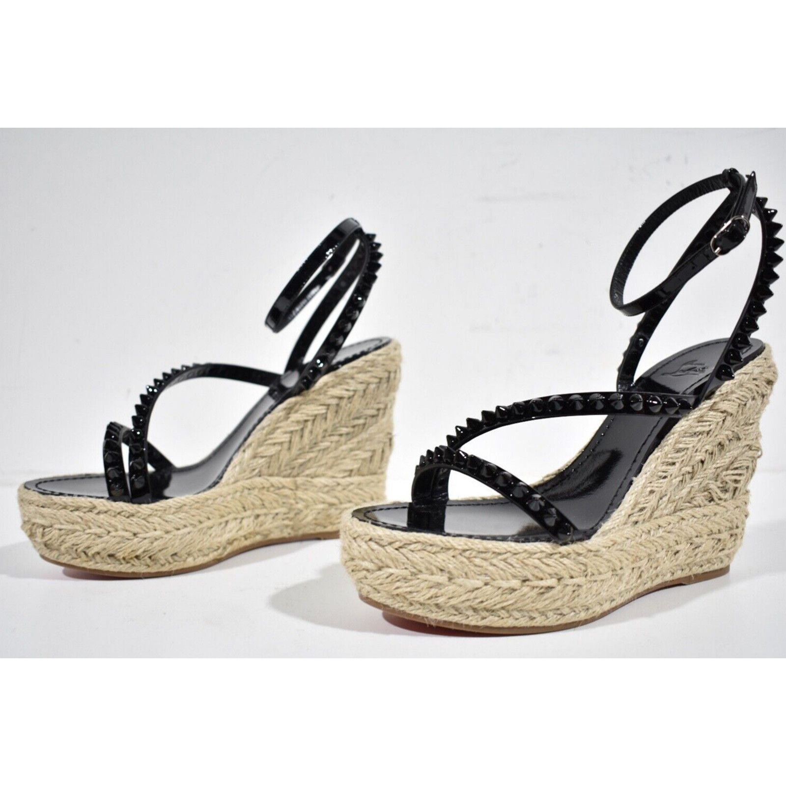 Christian Louboutin Mafaldina Zeppa 120 Black Platform Wedge Sandal Heel Pump 42 Size US 12 / IT 42 - 10 Thumbnail