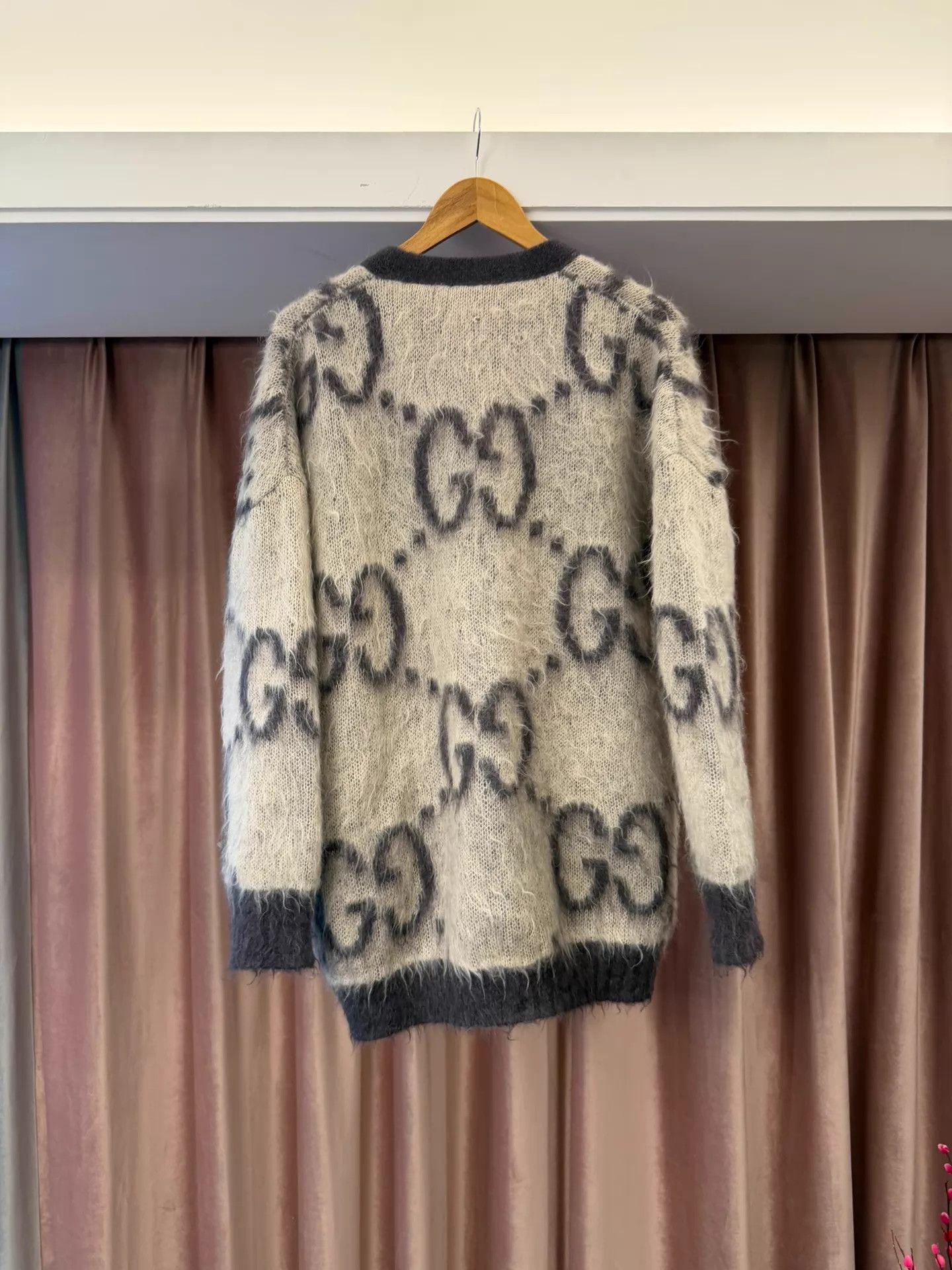 Gucci Gucci Mohair All-Over Print Cardigan Women's S Size S / US 4 / IT 40 - 2 Thumbnail