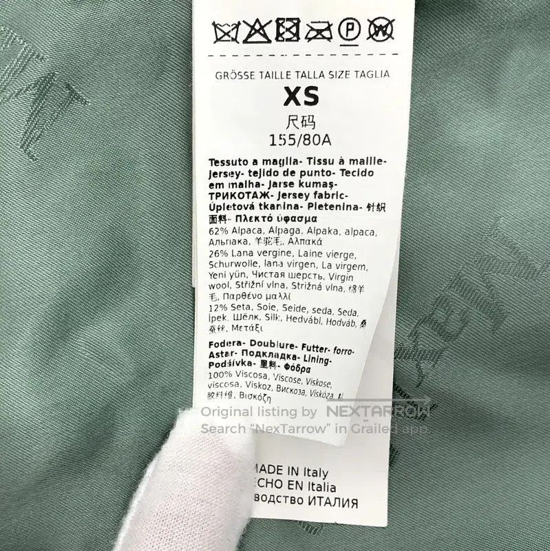 Max Mara MaxMara Cozy Green Alpaca Wool Coat . Size XS / US 0-2 / IT 36-38 - 5 Thumbnail