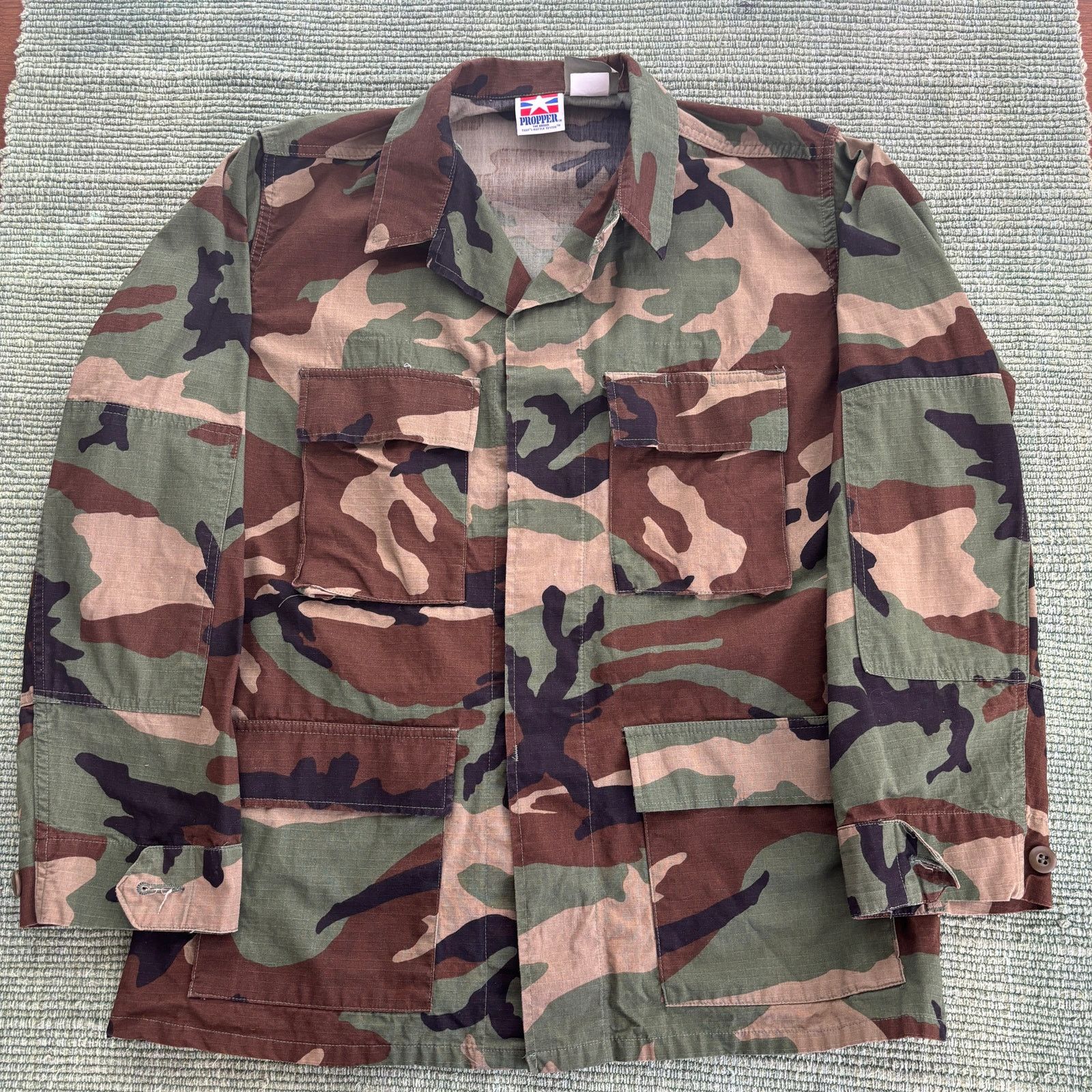 Propper × Vintage Vintage Civilian Issue Camo Four Pocket Military Jacket Sz M Size US M / EU 48-50 / 2 - 1 Thumbnail