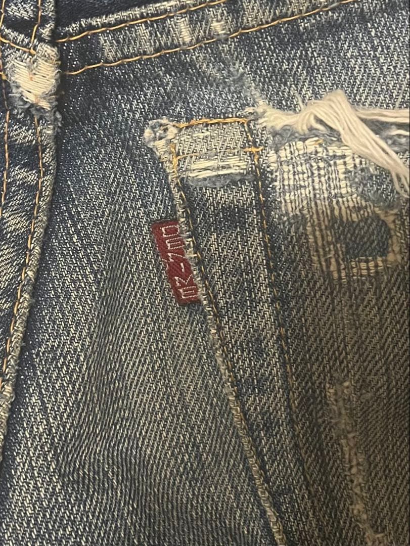 Japanese Brand Vintage Japanese Brand Faded Blue Wash Distressed Jeans Size US 30 / EU 46 - 4 Thumbnail