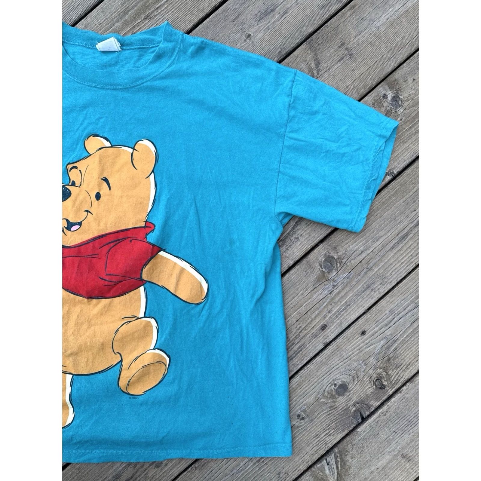 Disney VINTAGE 90s Disney Winnie the Pooh T Shirt Sun Sportswear USA Turquoise XXL Size US XXL / EU 58 / 5 - 3 Thumbnail