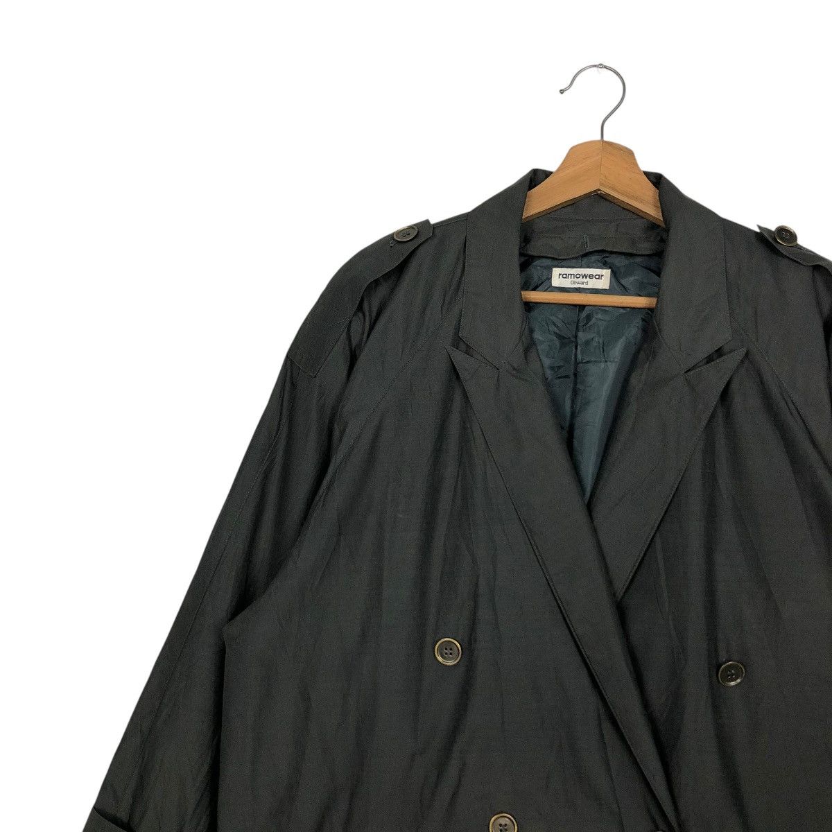 Japanese Brand 🔥VINTAGE LONG JACKET RAMOWEAR JAPAN ISSEY MIYAKE Size US M / EU 48-50 / 2 - 8 Thumbnail