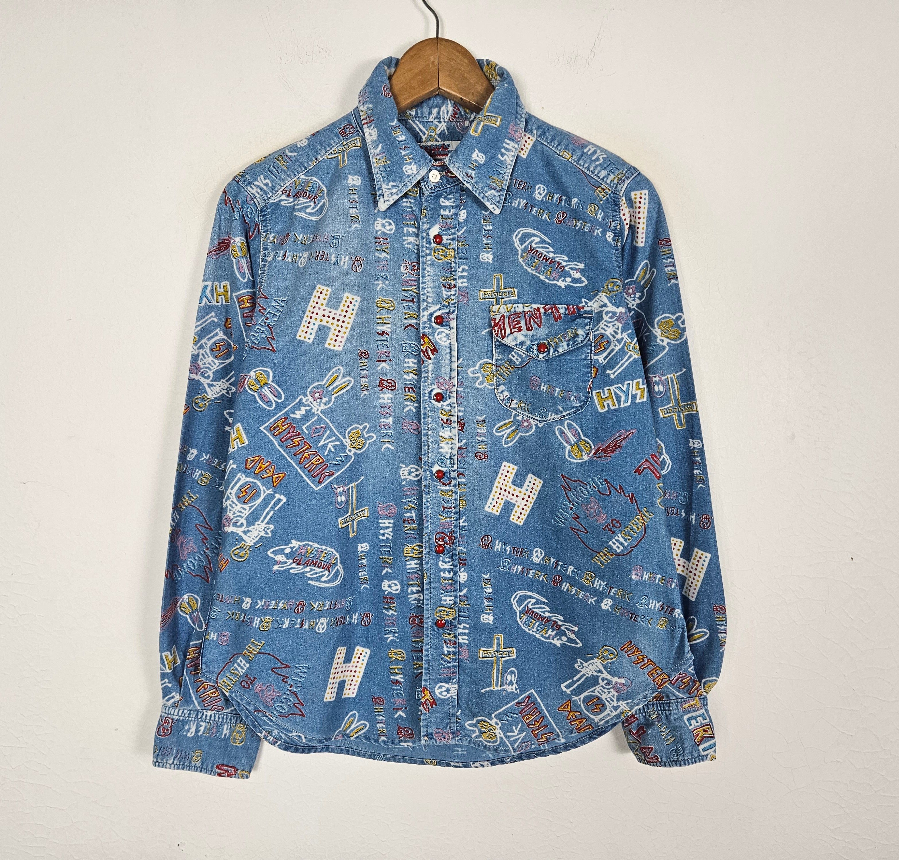 Hysteric Glamour Hysteric Glamour Denim jeans Western Pearl snap shirt Size US S / EU 44-46 / 1 - 3 Thumbnail