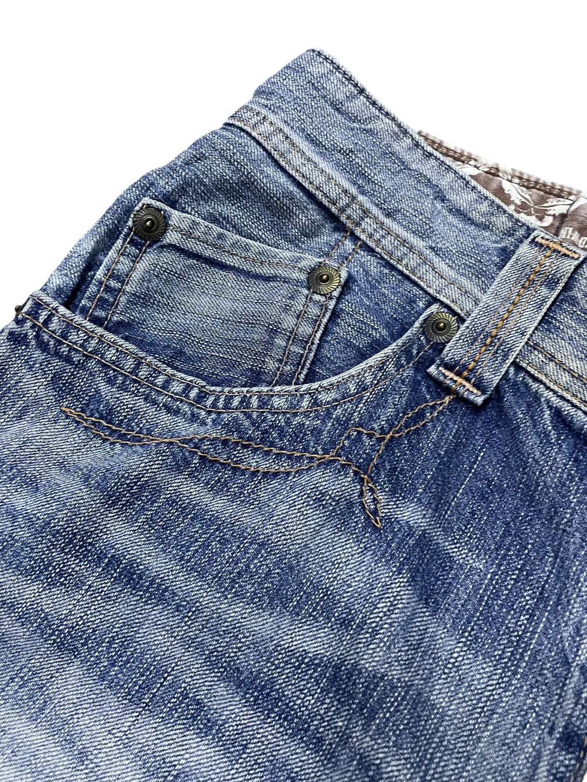Edwin × If Six Was Nine × Japanese Brand Vintage Edwin XV Western Heavy Stitched Leather Trim Jeans Size US 32 / EU 48 - 10 Thumbnail