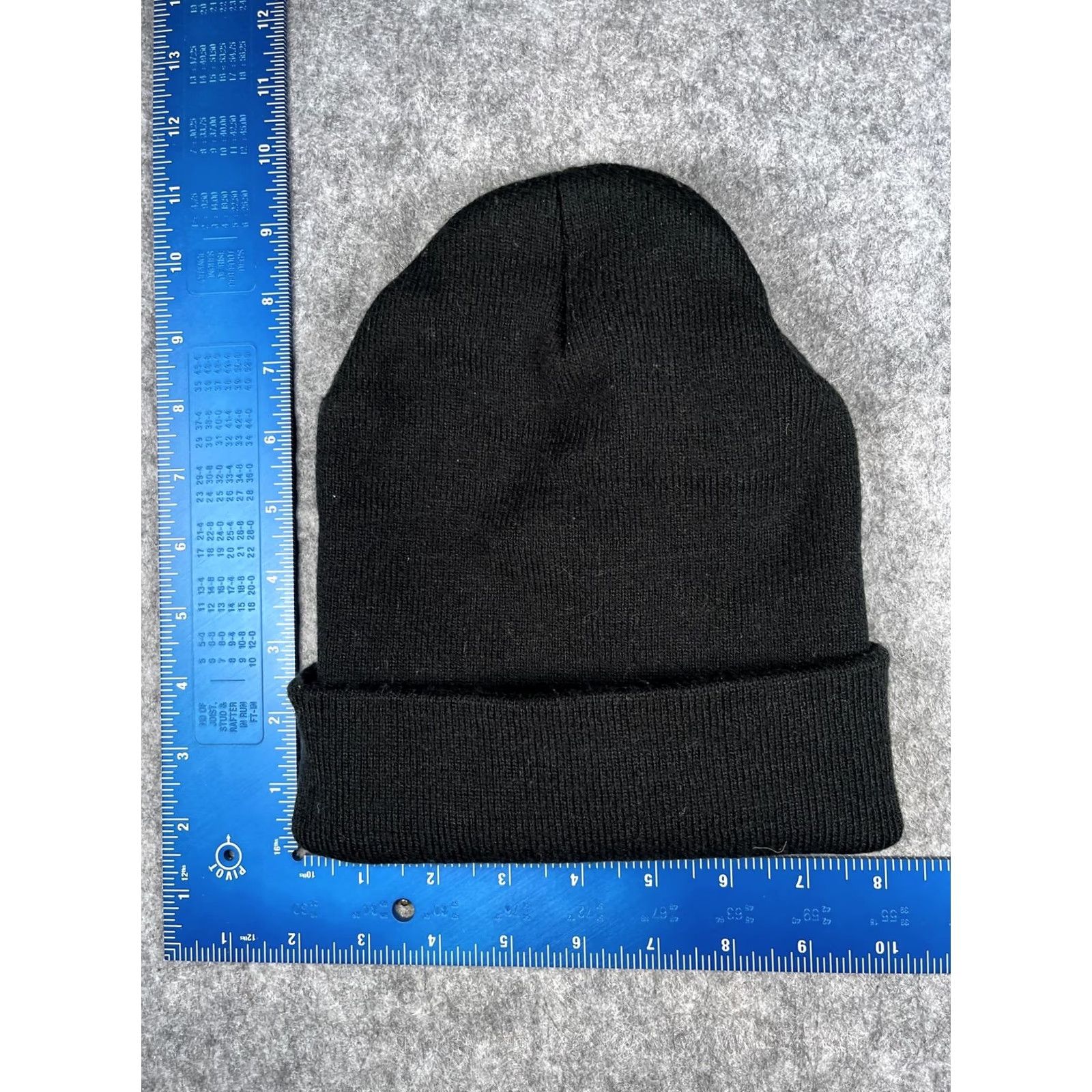 Vintage CRST Hat Beanie Unisex One Size Black Knit Logo Stretch Casual Winter Warm Size ONE SIZE - 4 Thumbnail