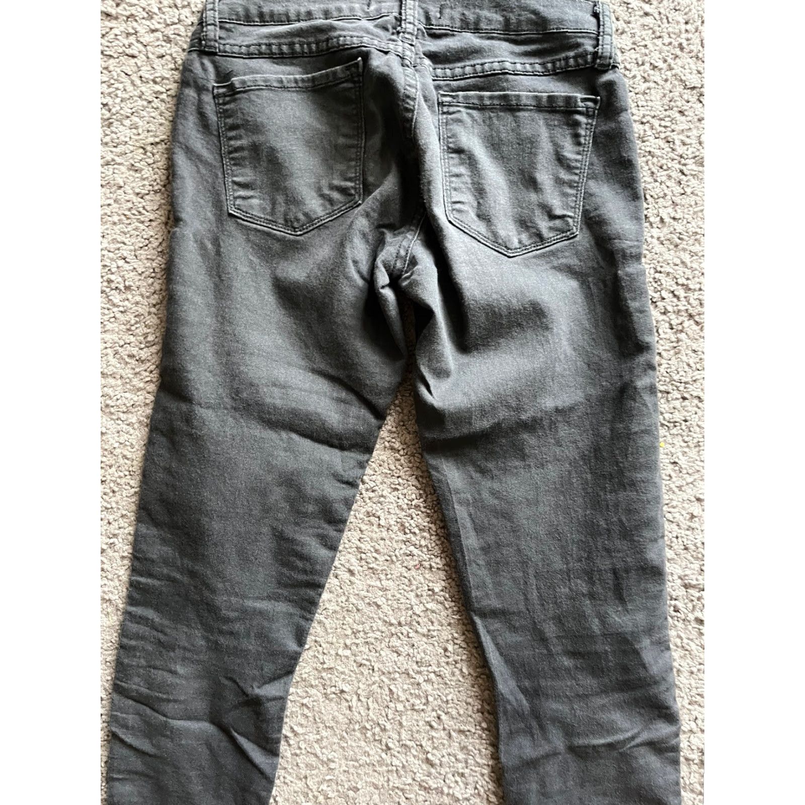 Vintage VINTAGE Flying Monkey Jeans Women's 27 Black Skinny Denim Jeggings Money Theme) Size 27" / US 4 / IT 40 - 5 Thumbnail