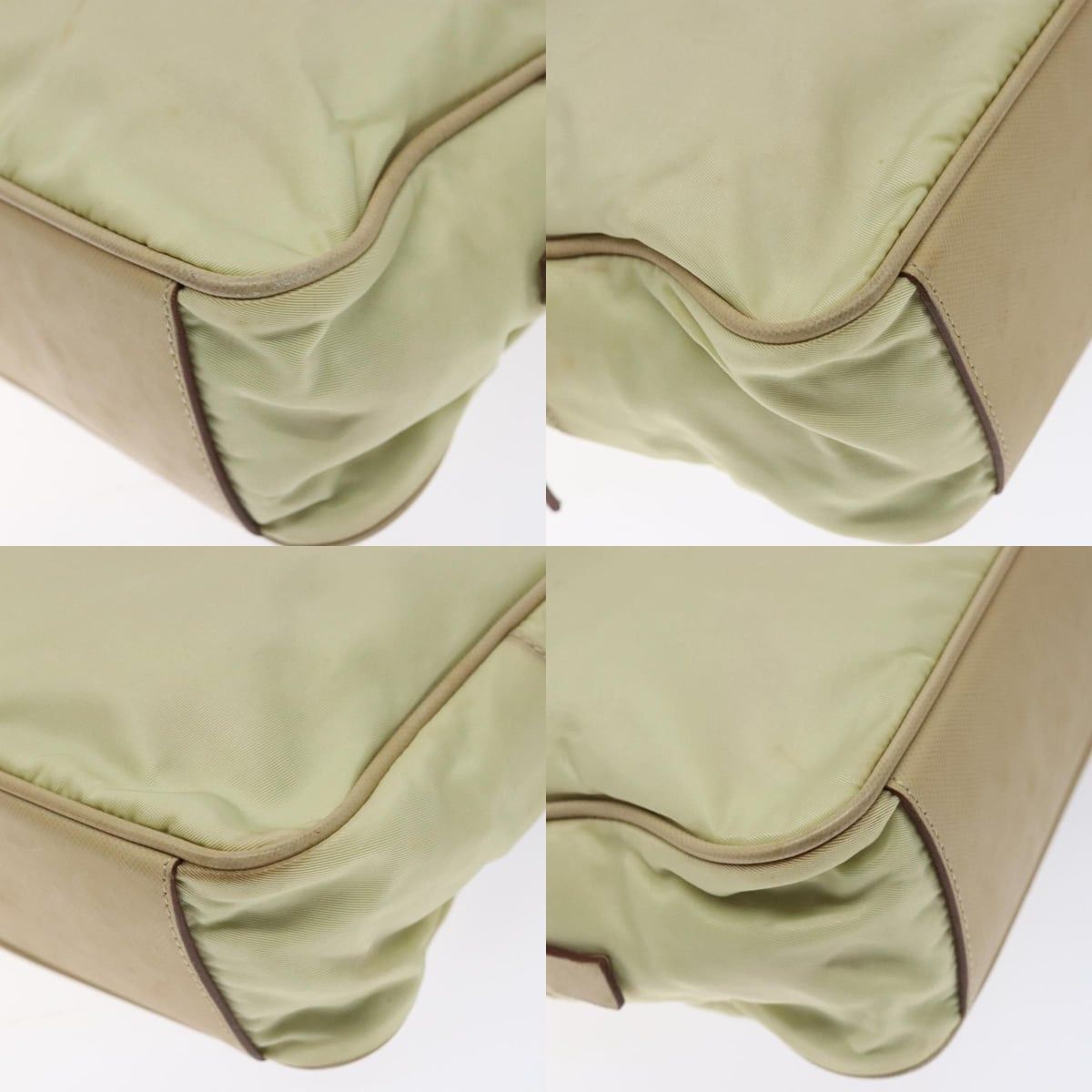 Prada PRADA Hand Bag Nylon Beige Gold Size ONE SIZE - 10 Thumbnail