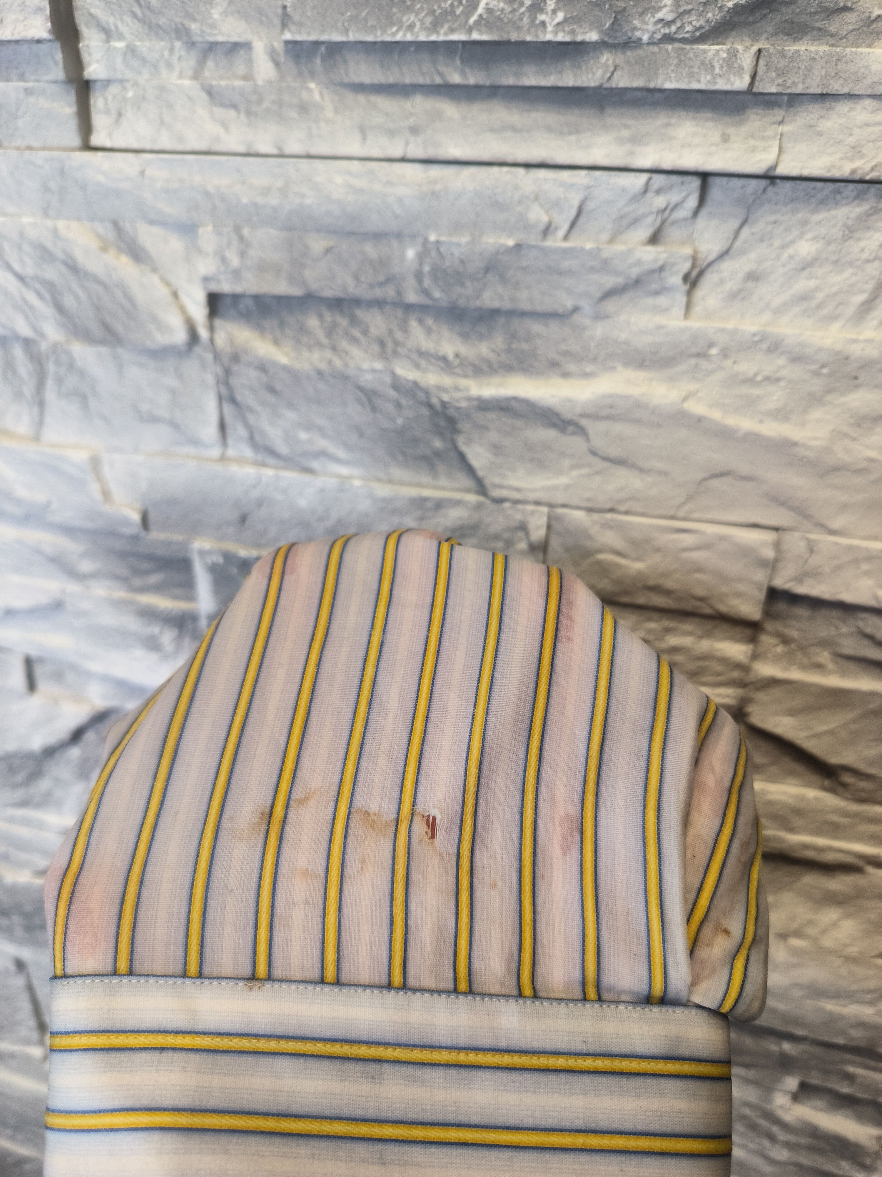 Vintage × Yves Saint Laurent Vintage YSL Pour Homme Yves Saint Laurent Shirt Striped Size US XXL / EU 58 / 5 - 6 Thumbnail