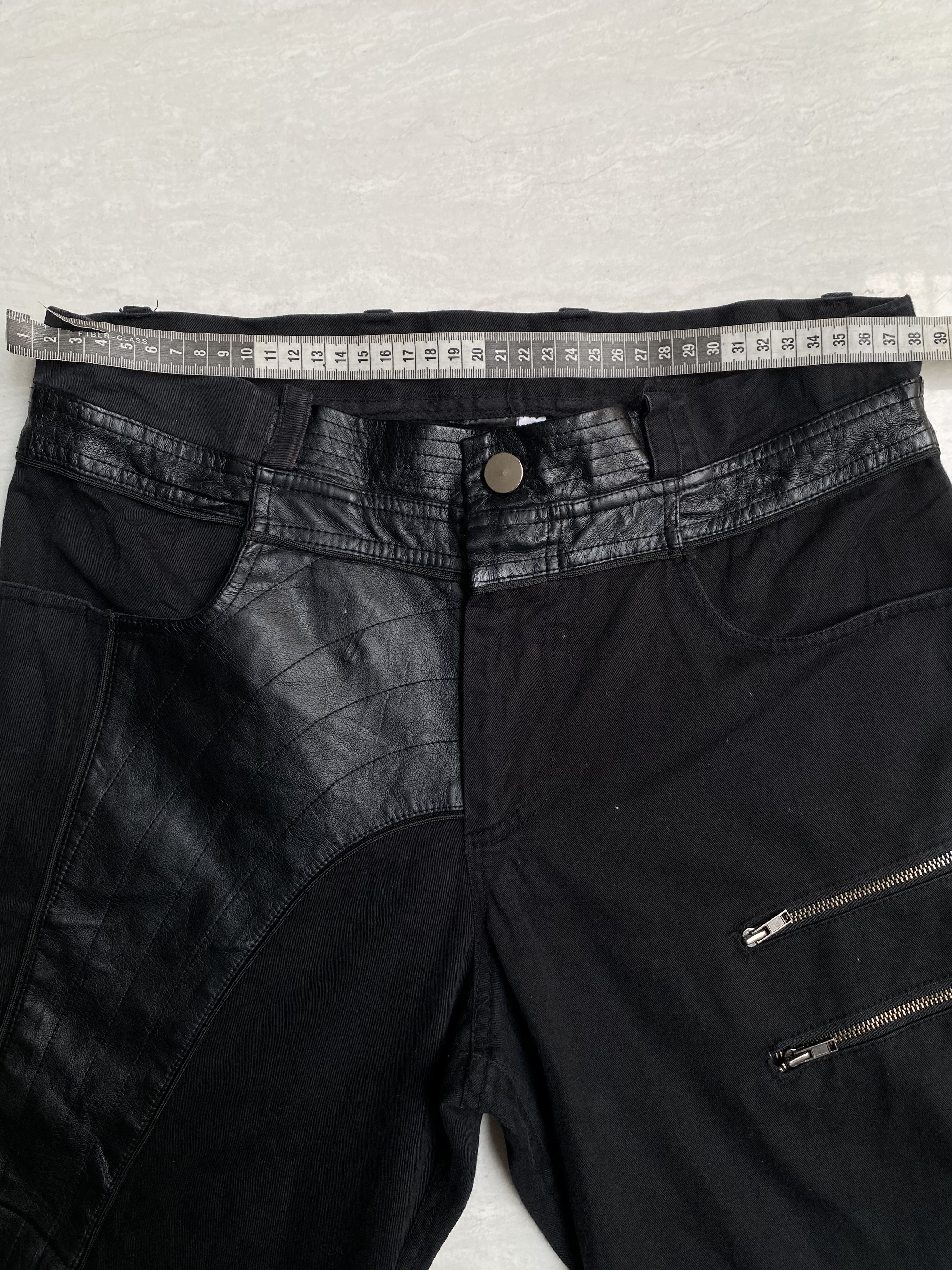 If Six Was Nine DIFFERENT Zipper Leather Bondage Pants Size US 28 / EU 44 - 10 Thumbnail