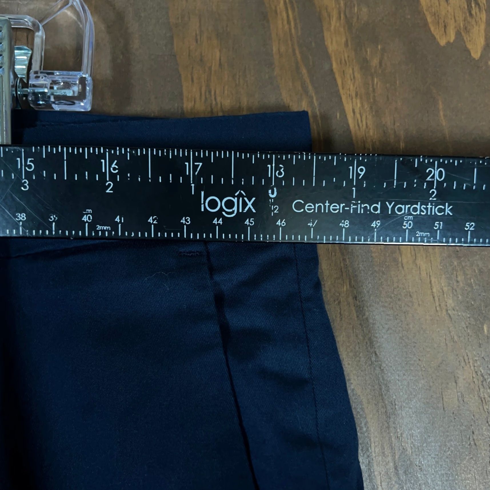 Banana Republic Banana Republic Men Pant Navy Blue Slim Fit Straight Dark Academia Stretch 36x34 Size US 37 - 6 Thumbnail
