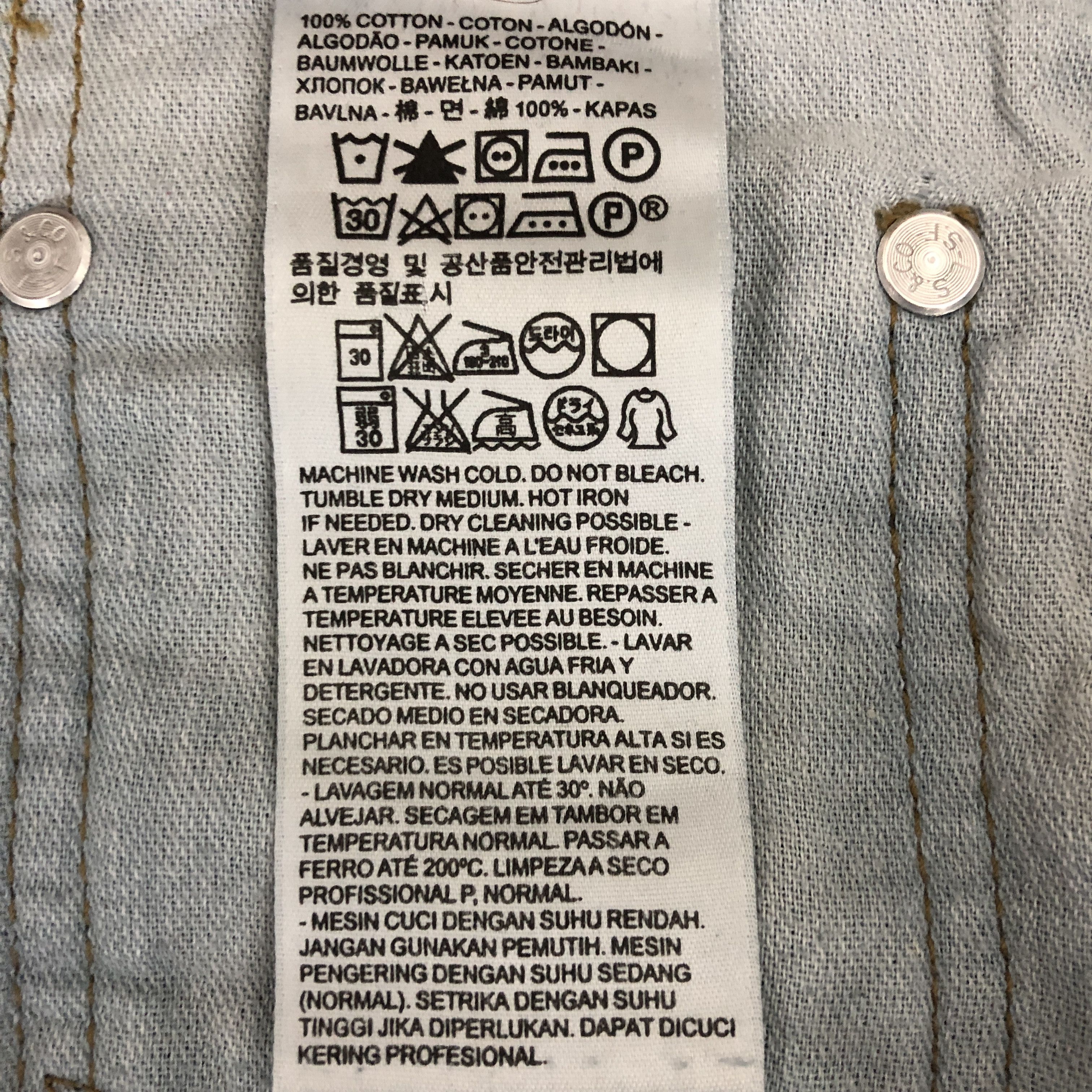 Levi's Vintage Levis 569 Baggy Jeans Levi's Faded Stonewash Denim Size US 38 / EU 54 - 11 Thumbnail