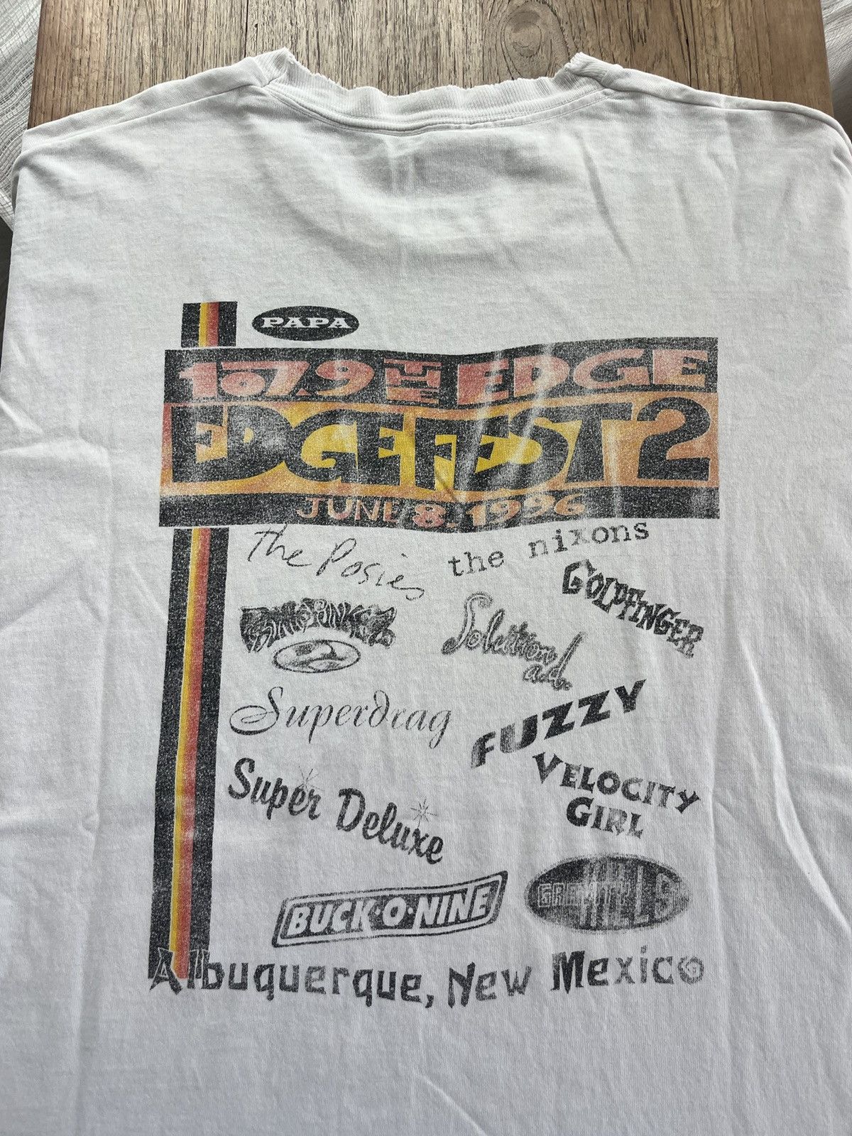 Vintage Vintage PAPA 107.9 THE EDGE FEST 2 1996’s T-shirt Size US XL / EU 56 / 4 - 8 Thumbnail