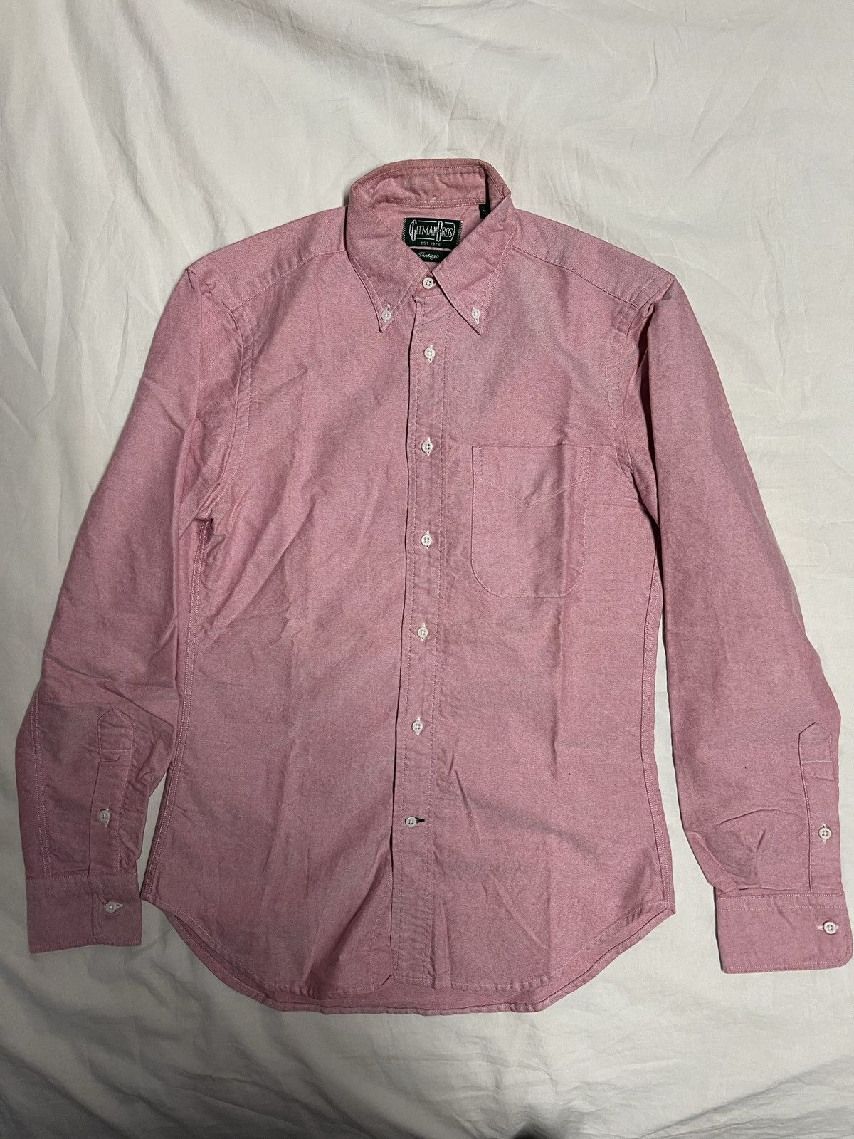 Gitman Bros. Vintage Gitman Bros Vintage Red Oxford Shirt Size US S / EU 44-46 / 1 - 1 Thumbnail