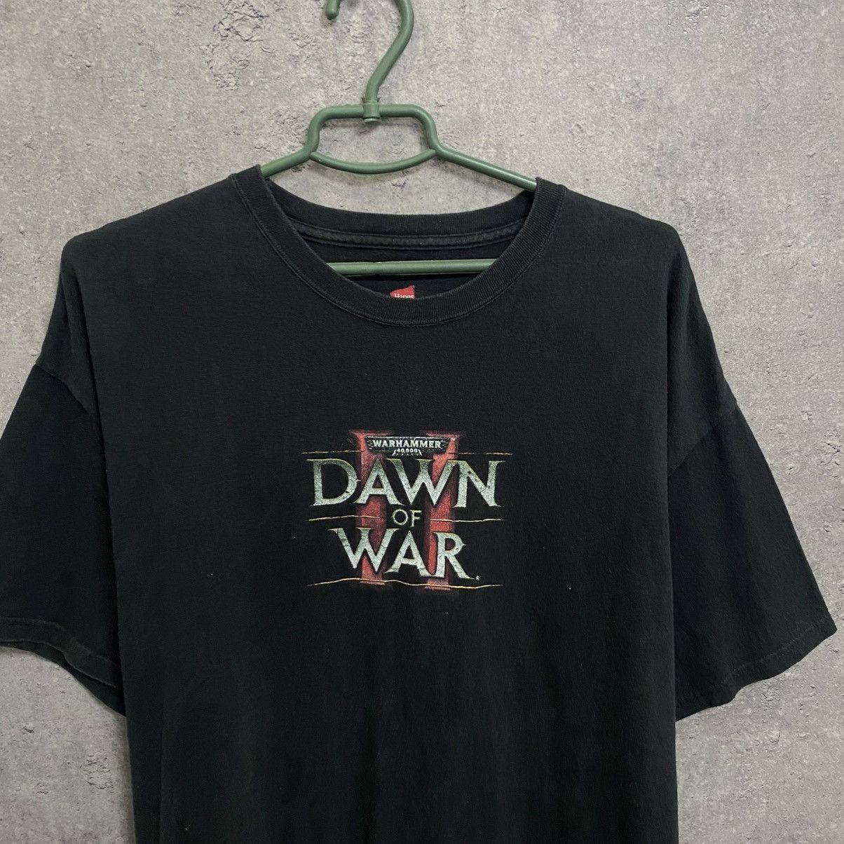 Vintage Vintage Warhammer 40000 Dawn Of War Promo Game Black T-Shirt Size US XL / EU 56 / 4 - 6 Thumbnail