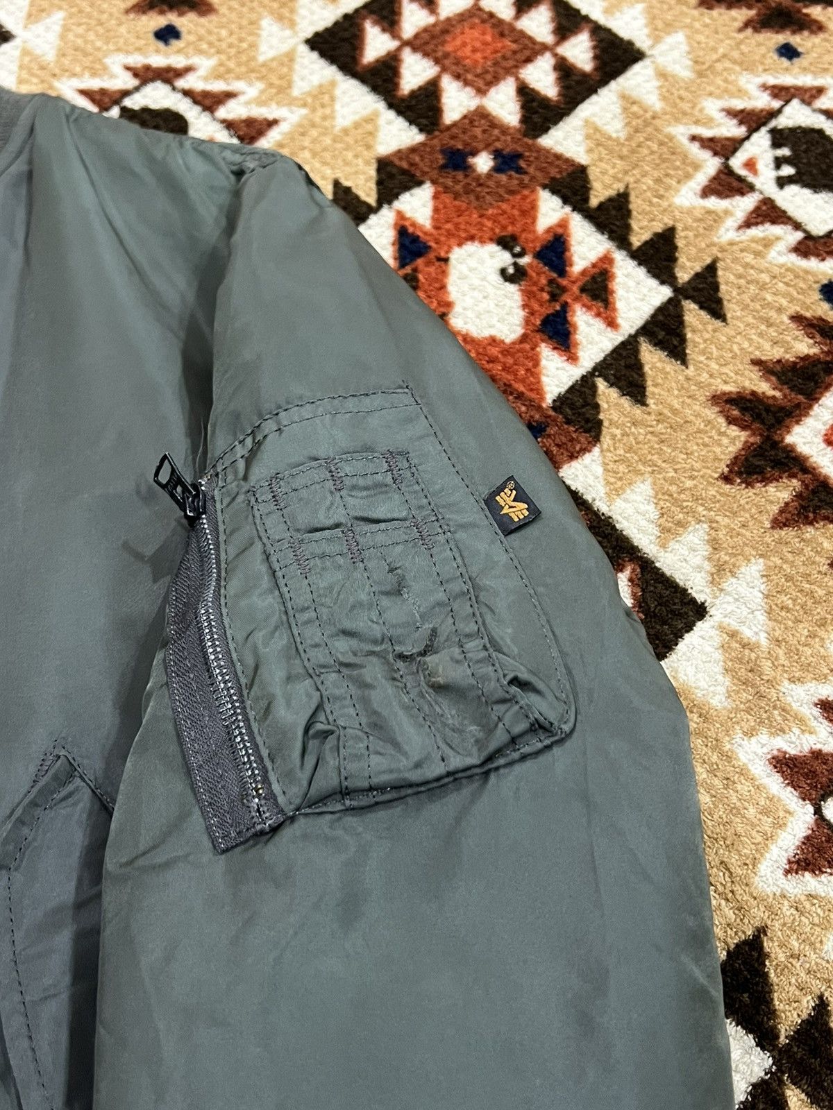 Alpha Industries Vtg USA Alpha Industries Flight Bomber Jacket Size US L / EU 52-54 / 3 - 6 Thumbnail