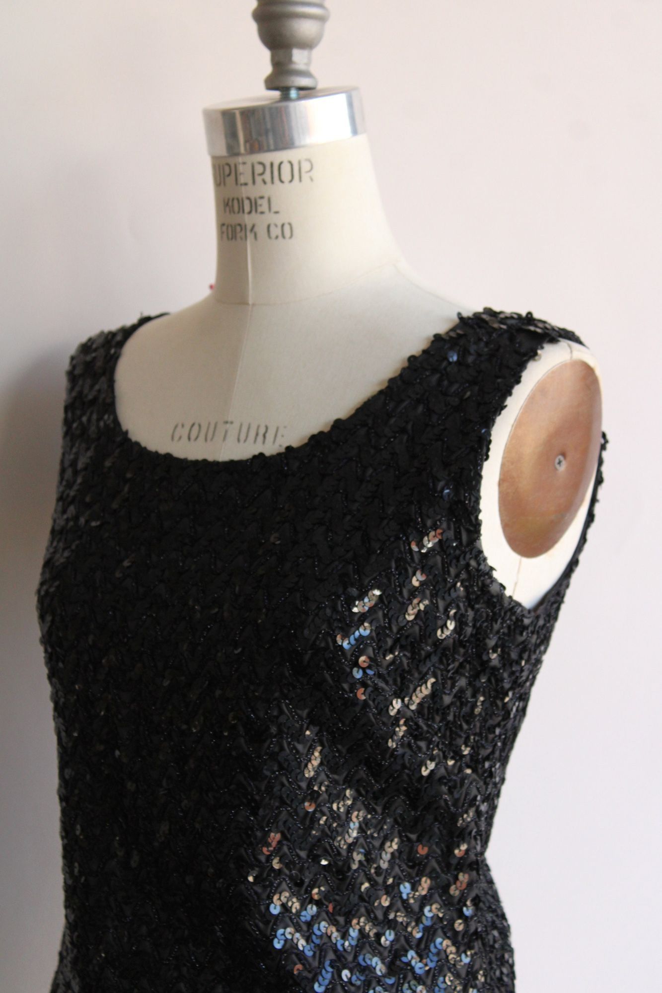 Vintage Vintage 1960s Top, Sequinned Blouse, Beaded Shirt Size L / US 10 / IT 46 - 9 Thumbnail