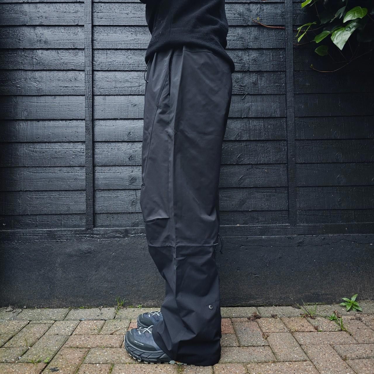 Other Black Technical Wide Leg Parachute Pants Size US 32 / EU 48 - 3 Thumbnail
