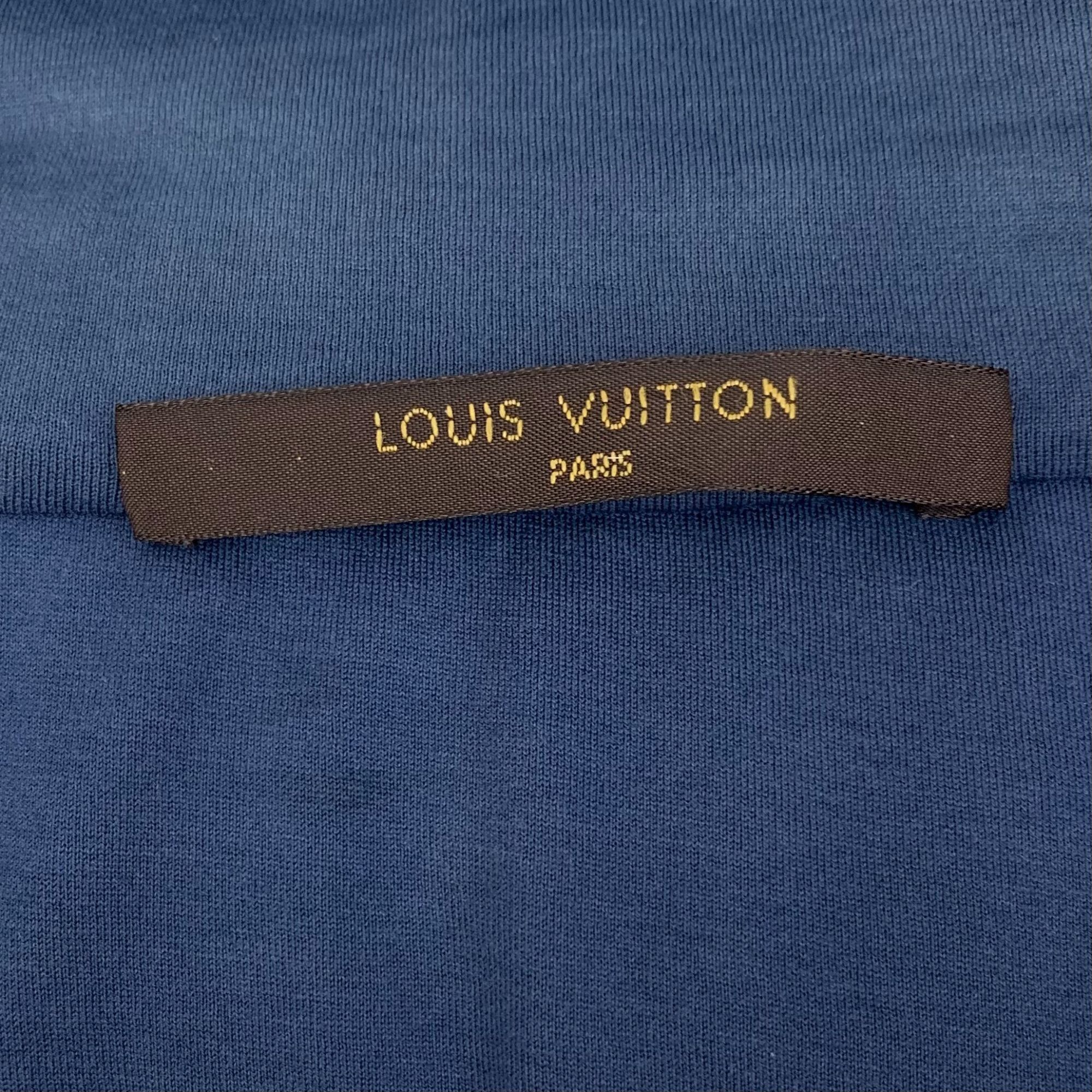 Louis Vuitton Louis Vuitton Mens Navy Patchwork Zip-Up Jacket L Size Light Size US L / EU 52-54 / 3 - 2 Thumbnail