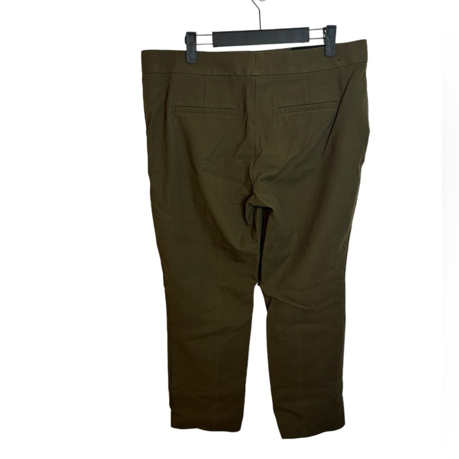 Ann Taylor Ann Taylor Olive Green Devin Fit Ankle Trousers Size 32" / US 10 / IT 46 - 2 Thumbnail