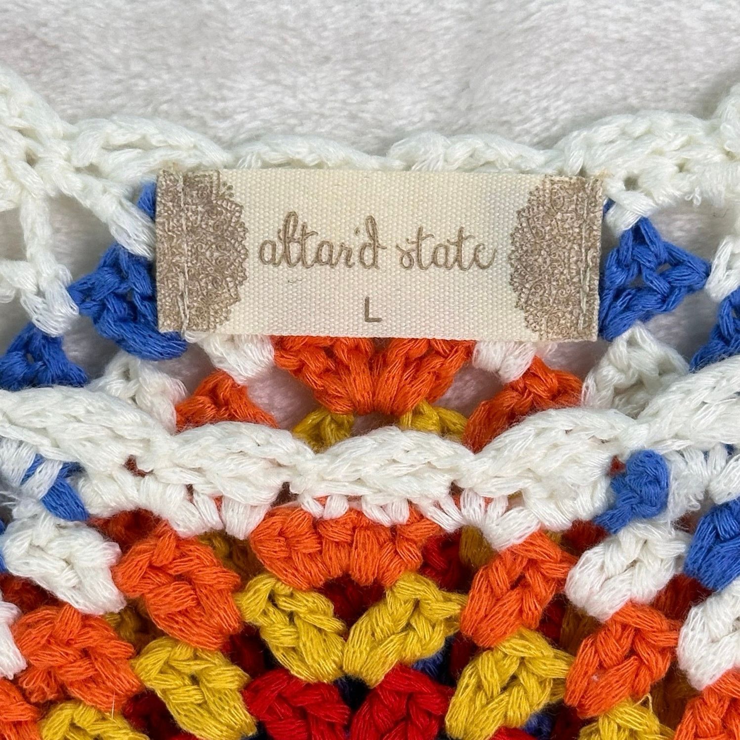 Other ALTAR’D STATE Sinead Granny Crochet Boho Grandma Crop Top Size L / US 10 / IT 46 - 7 Thumbnail