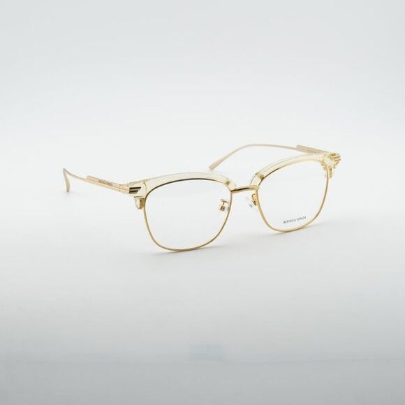 Bottega Veneta Bottega Veneta BV1011OA 004 Eyeglasses Gold 53mm Square Size ONE SIZE - 6 Thumbnail
