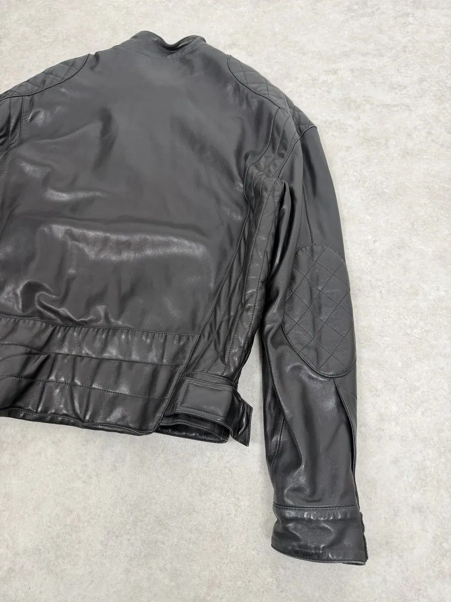 Claude Montana 1990s Claude Montana Black Padded Biker Leather Jacket Size US M / EU 48-50 / 2 - 9 Thumbnail