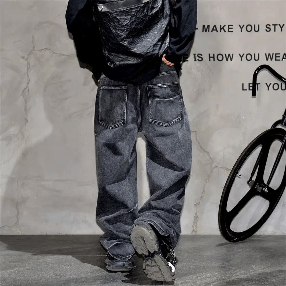 Designer × Jean Streetwear Baggy Vintage Washed Jeans Pants Size US 32 / EU 48 - 6 Thumbnail