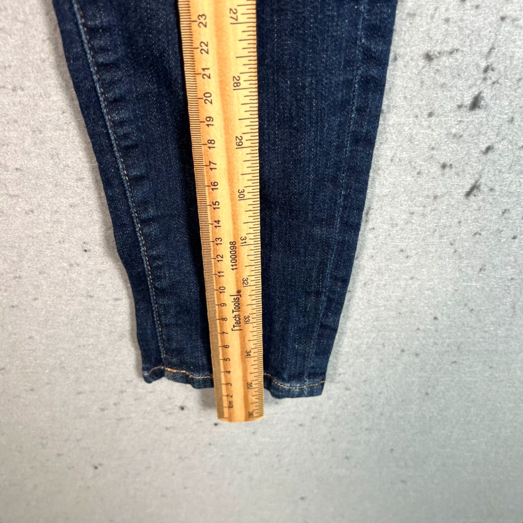 Frame FRAME Le Skinny De Jeanne Jeans Women 25 Dark Wash Mid-Rise Skinny Denim 5-Pocket Stretch Slim Regular Size Type Blue Size 42" / US 20 - 7 Thumbnail