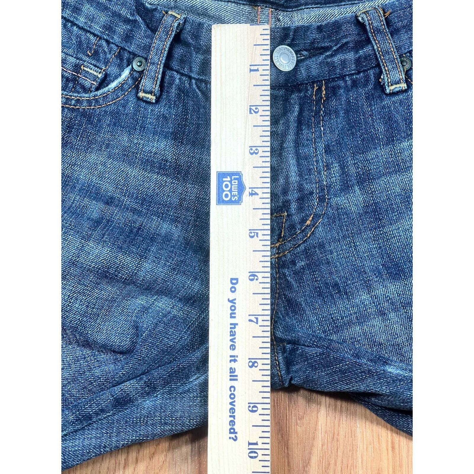7 For All Mankind 7 For All Mankind A Pocket Bootcut Flat Front Blue Jeans Pants Womens Size 29 Size 29" - 4 Thumbnail