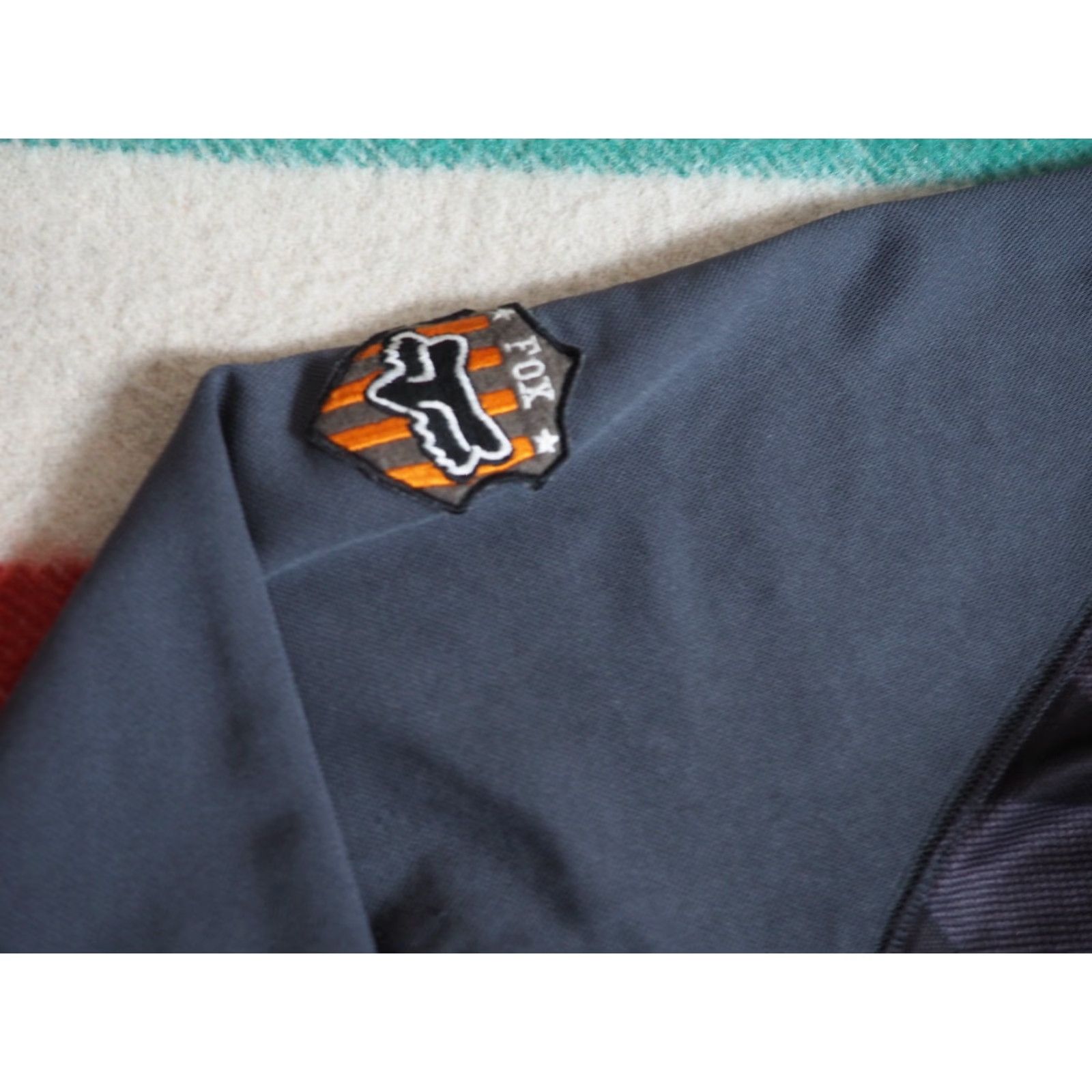 Fox Racing VTG Fox Racing Jersey Camouflage Gray Orange 3/4 Sleeve Mens L Size US L / EU 52-54 / 3 - 7 Thumbnail