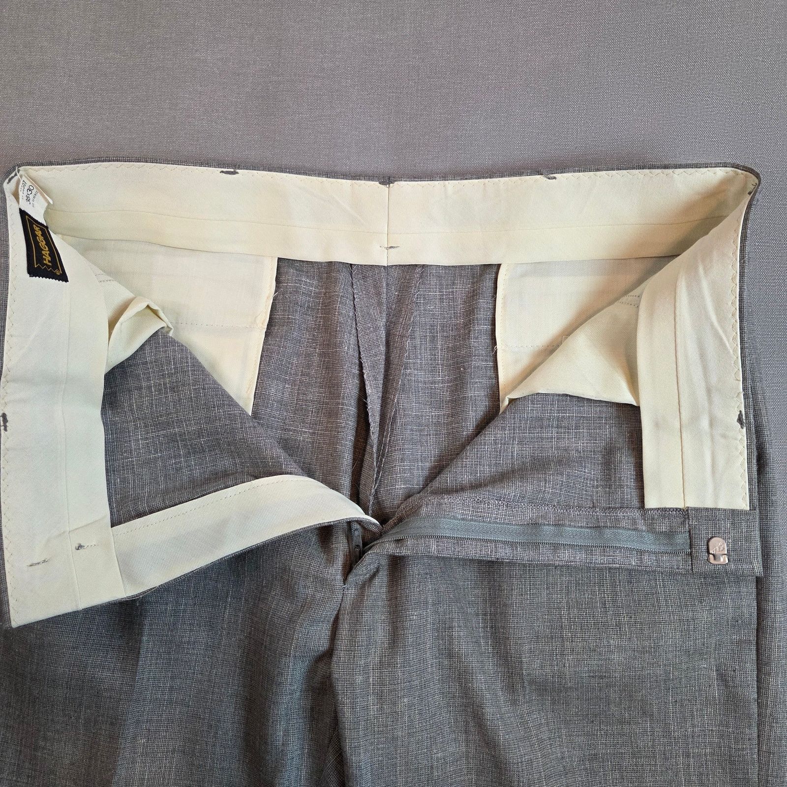 Haggar Haggar Pleated Slacks 37x26 Gray Vintage USA Size US 38 / EU 54 - 3 Thumbnail