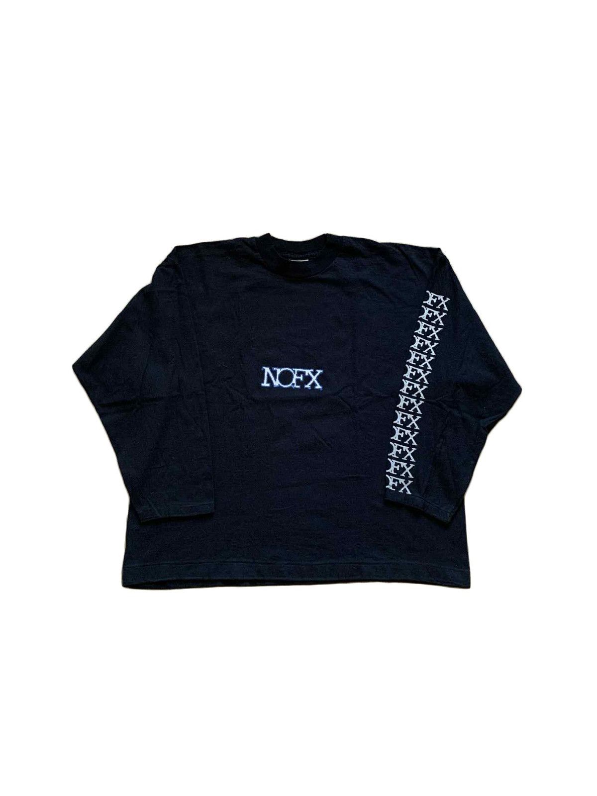 Vintage Vintage 90s 1995 NOFX world tour Longsleeve T-shirt punk Size US M / EU 48-50 / 2 - 2 Thumbnail