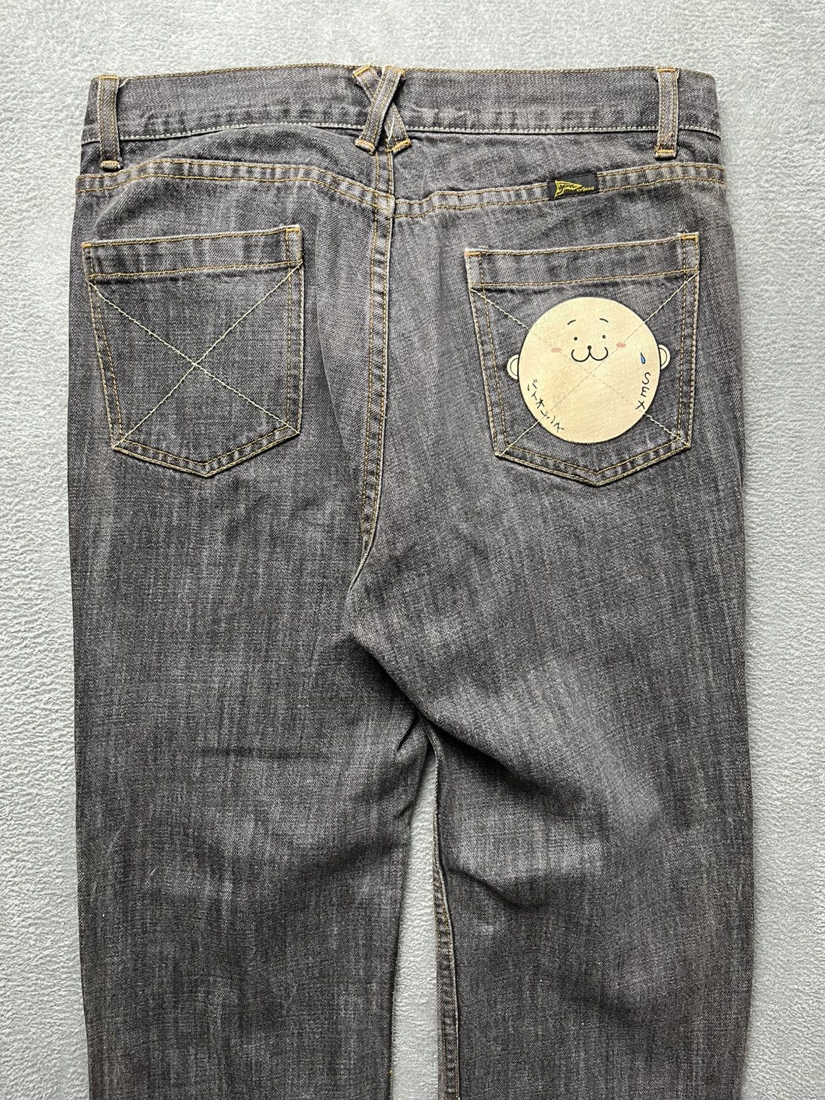 20471120 20471120 - Hyoma - “S*X” print denim pants Size US 33 - 3 Thumbnail