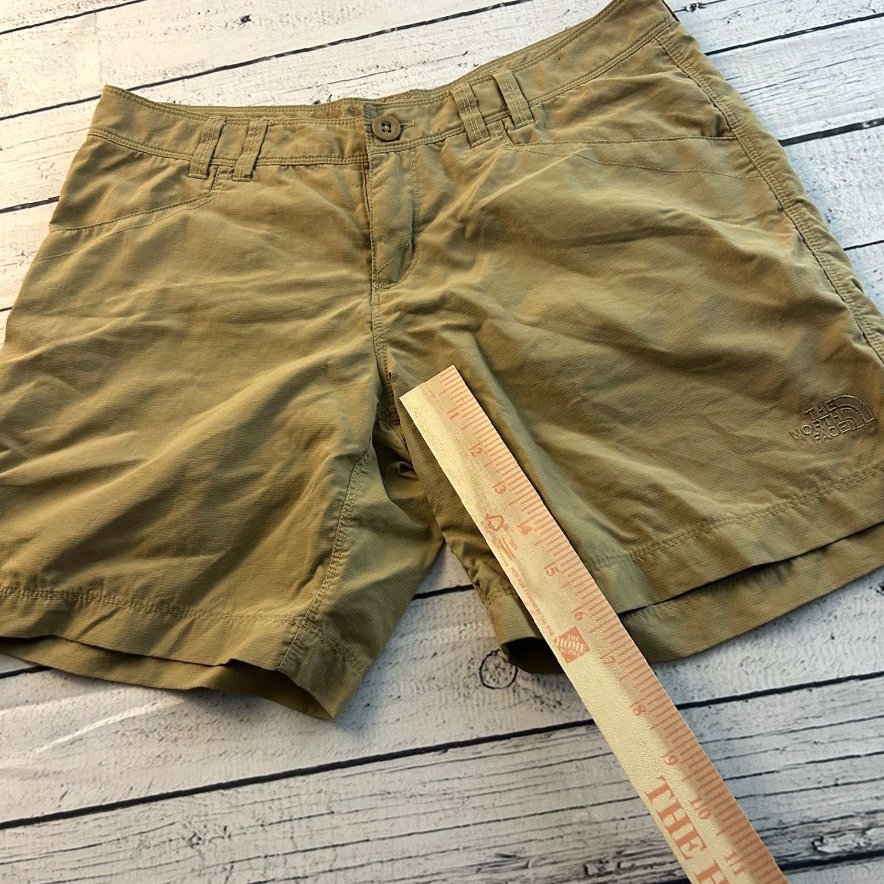 The North Face The North Face Nylon Hiking Outdoor Shorts Mens 6 Khaki Beige Tan Cargo Outdoors Hiking Nylon 6 Beige Mens Size 28" / US 6 / IT 42 - 2 Thumbnail