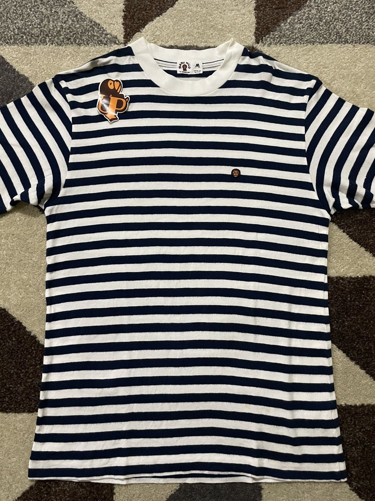 Bape 2005 Bape Baby Milo Striped Tee Size US M / EU 48-50 / 2 - 3 Thumbnail
