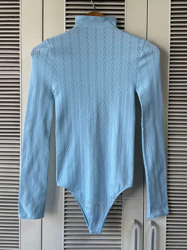 Fendi Fendi Women's Romper, Light Blue Openwork Knit Design Size M / US 6-8 / IT 42-44 - 1 Thumbnail